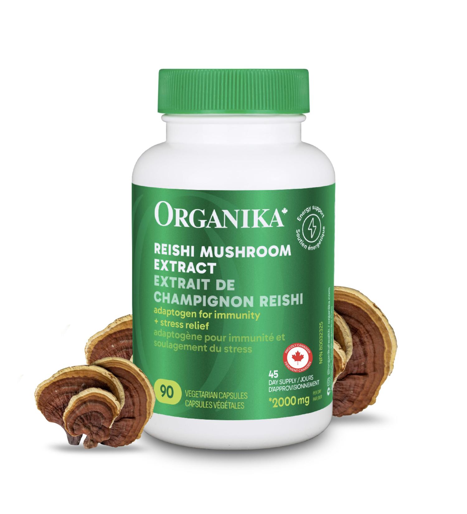 Organika Mushroom Extract- REISHI 250MG 90 VCAPS 90 count (Pack of 1) - Buy Online on GoSupps.com