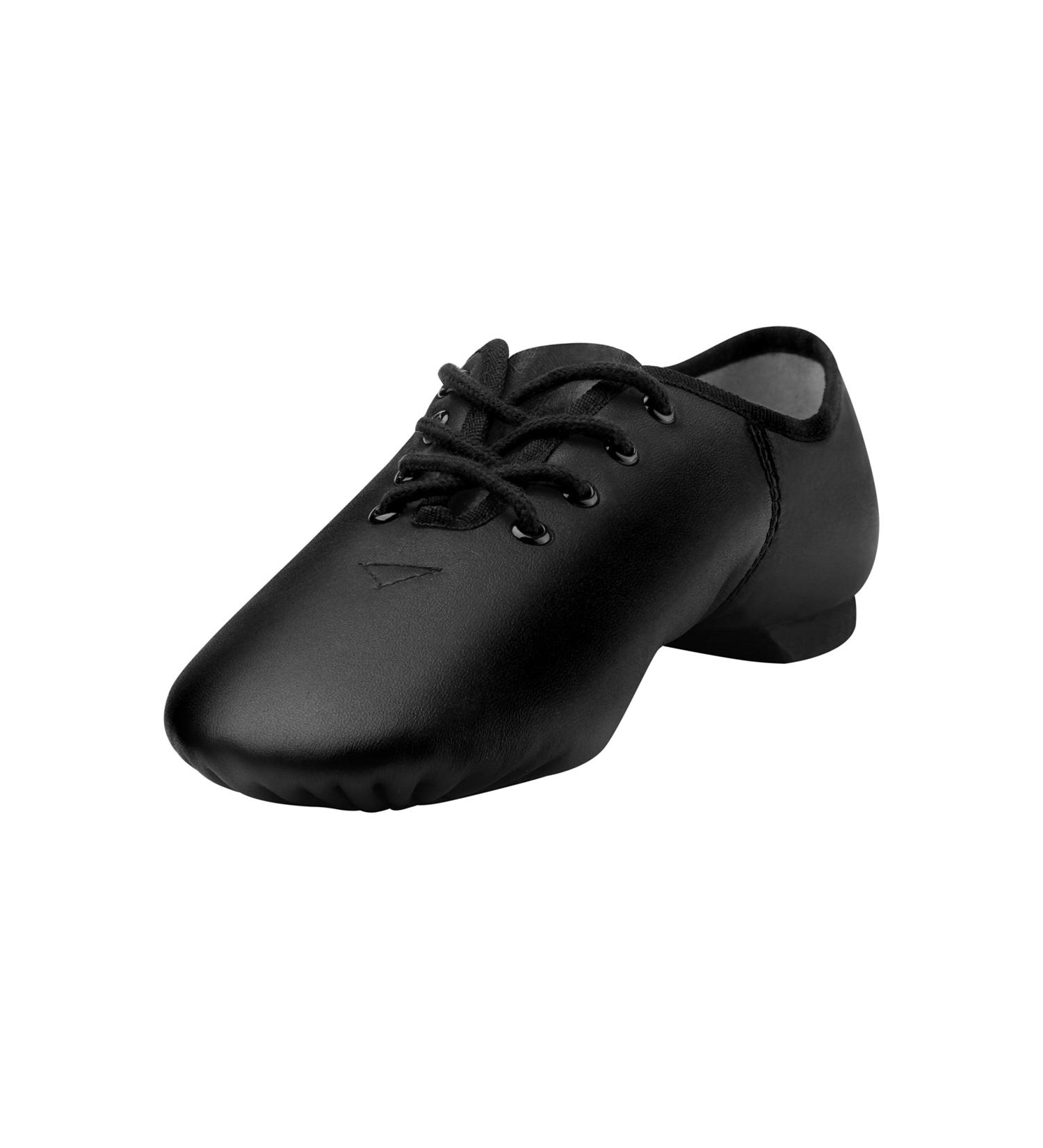 Linodes Leather Lace Up Unisex Jazz Dance Shoe - Black (Size 5.5 Women/5 Men) - Buy Online on GoSupps.com