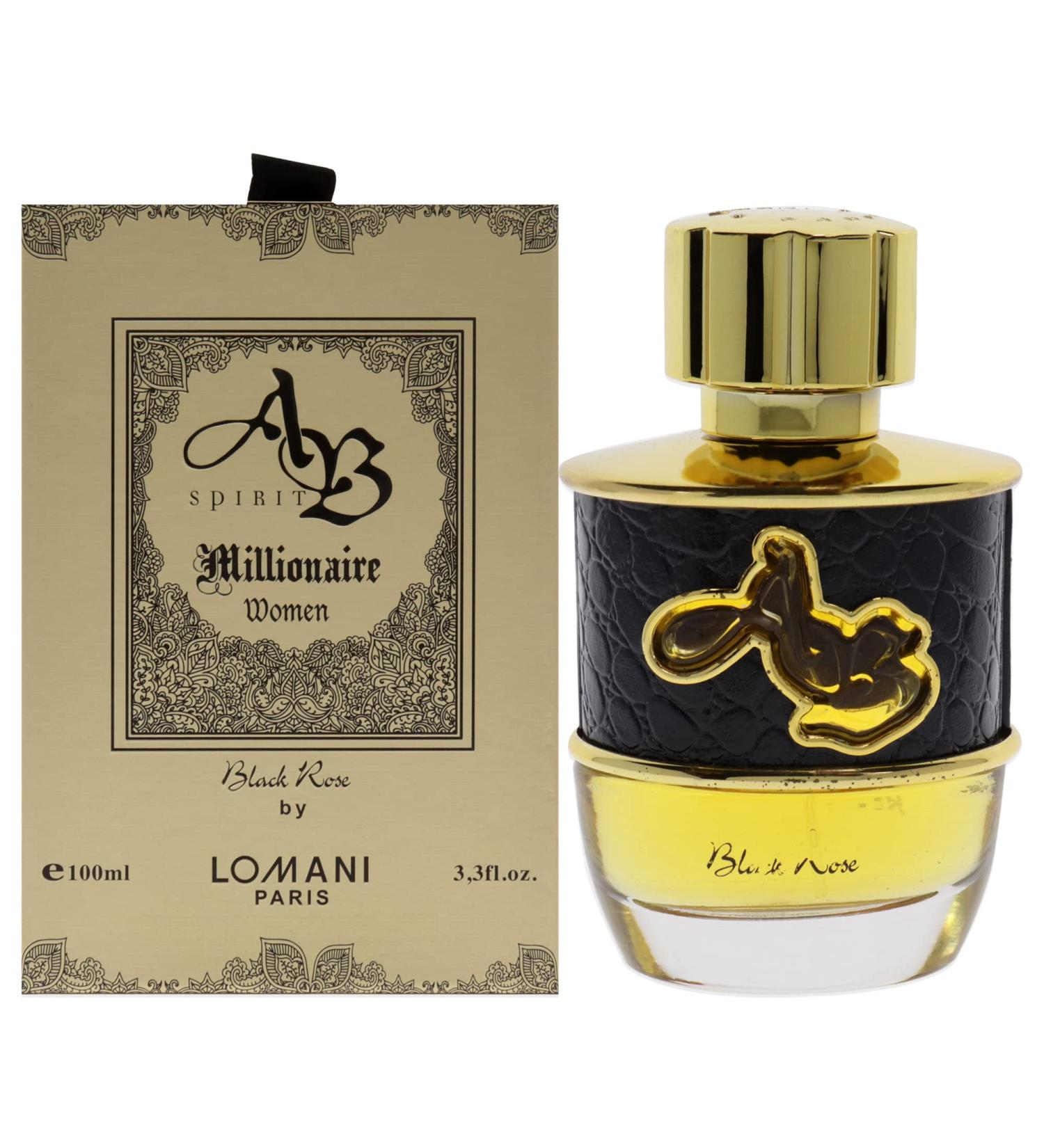 Lomani Ab Spirit Millionaire Black Rose EDP Spray Women 3.4 oz - Buy Online on GoSupps.com