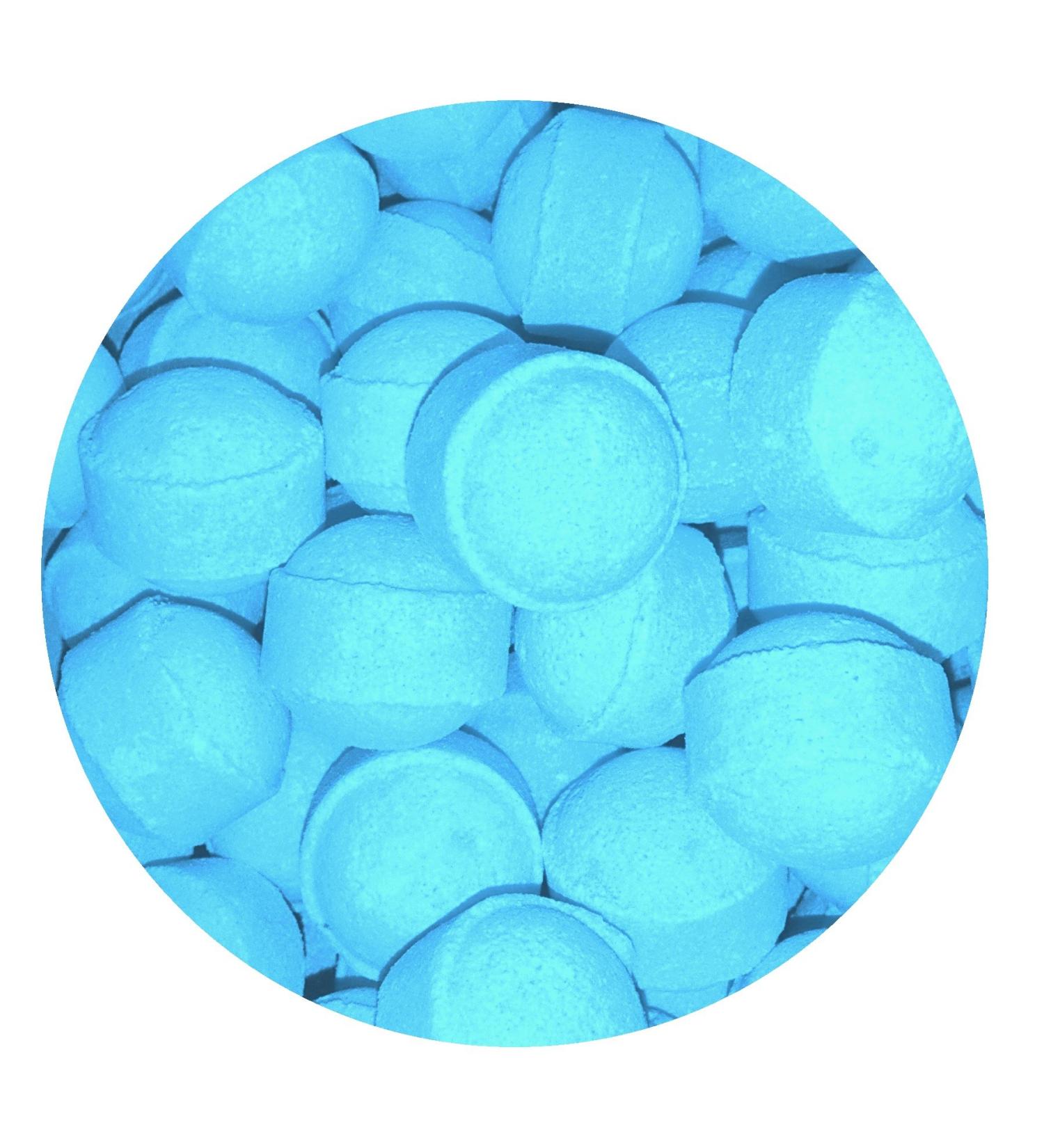 30 x Scented Bath Marbles Fizzers Mini Bombs in Gift Bag (Ocean Spray)