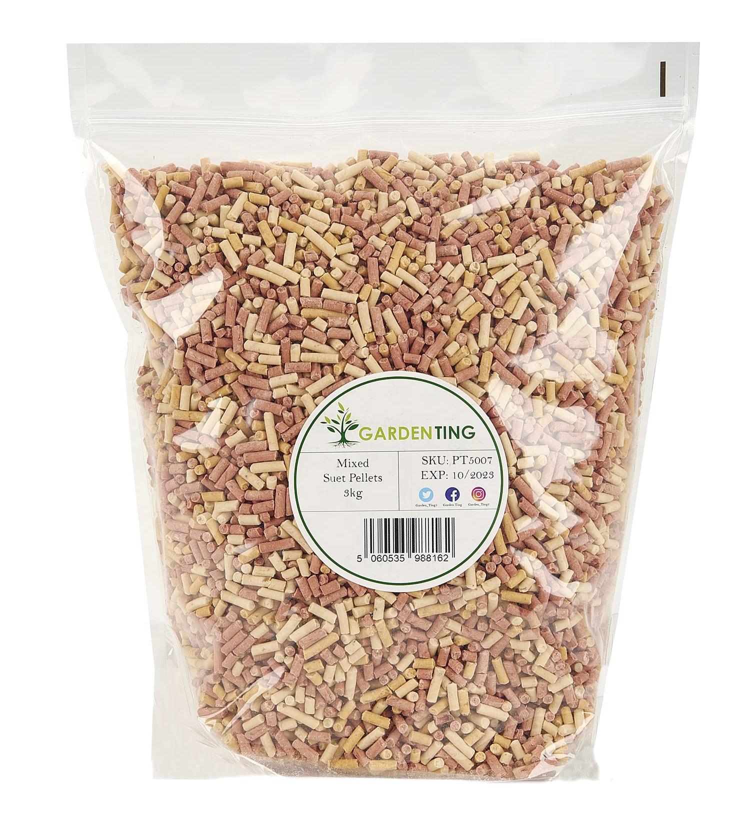 Garden Ting Mixed Suet Pellets Wild Bird Food 3 kg