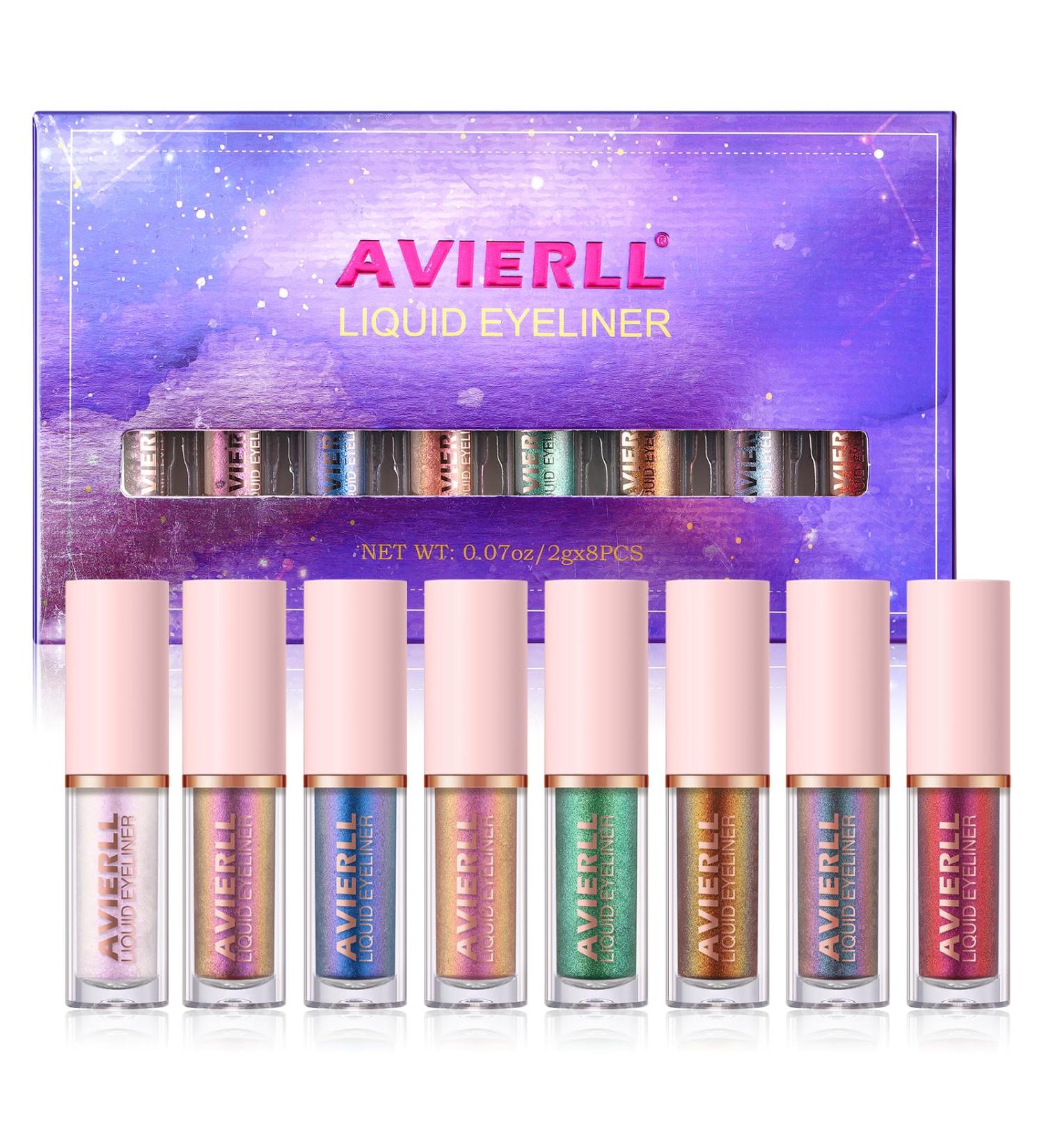 Buy Glitter Liquid Eyeliner Set - 8 Colors Long-lasting Waterproof Easy Application Smudge-proof Eye Makeup Gift Set - Buy Online on GoSupps.com