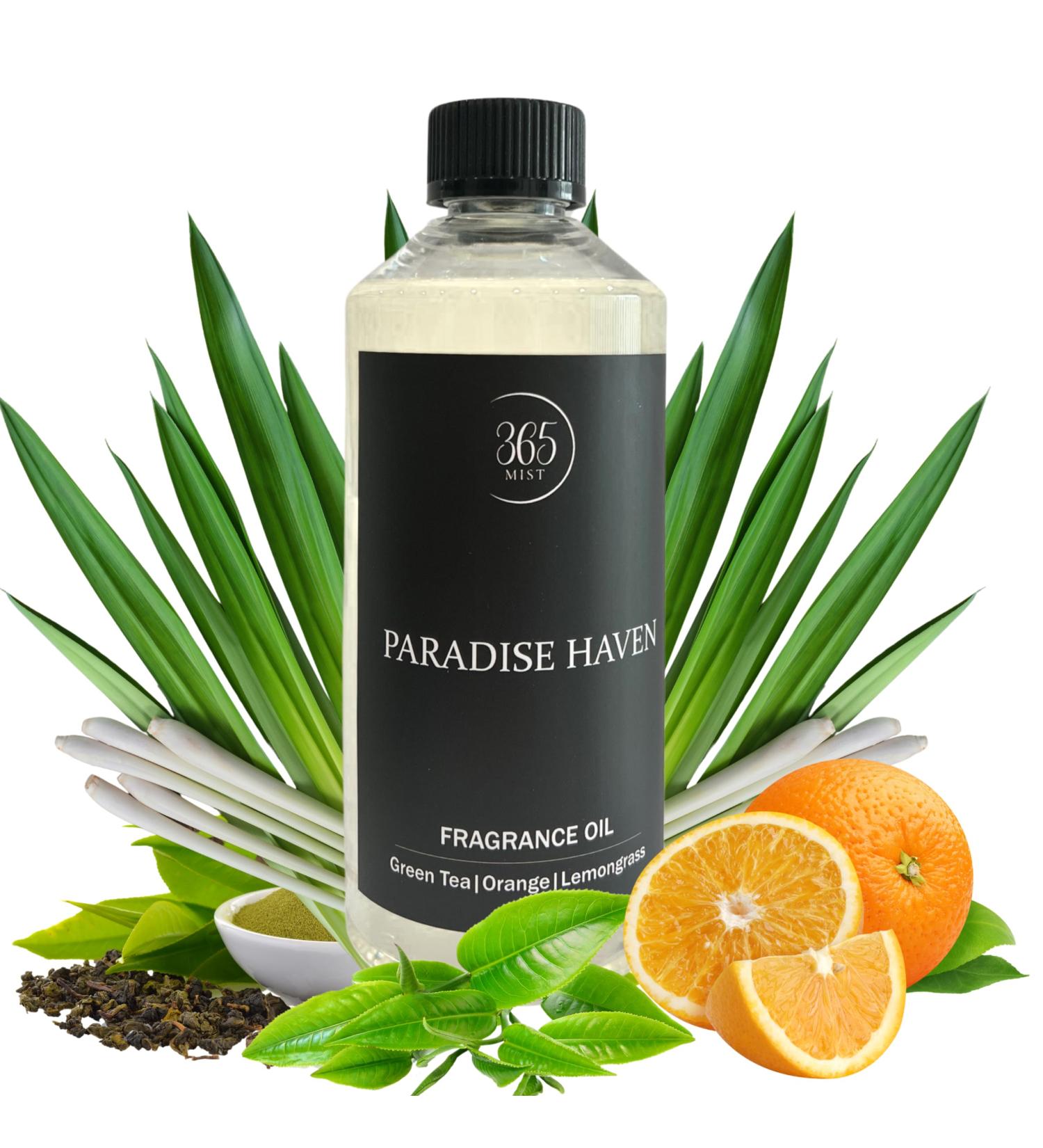 365 Mist Co Aroma Essential Oils Paradise Haven Fragrance Oil Blend - 500ML Essential Oil for Diffusers Aromatherapy Scent Diffuser Oil (16.9 Paradise Haven)