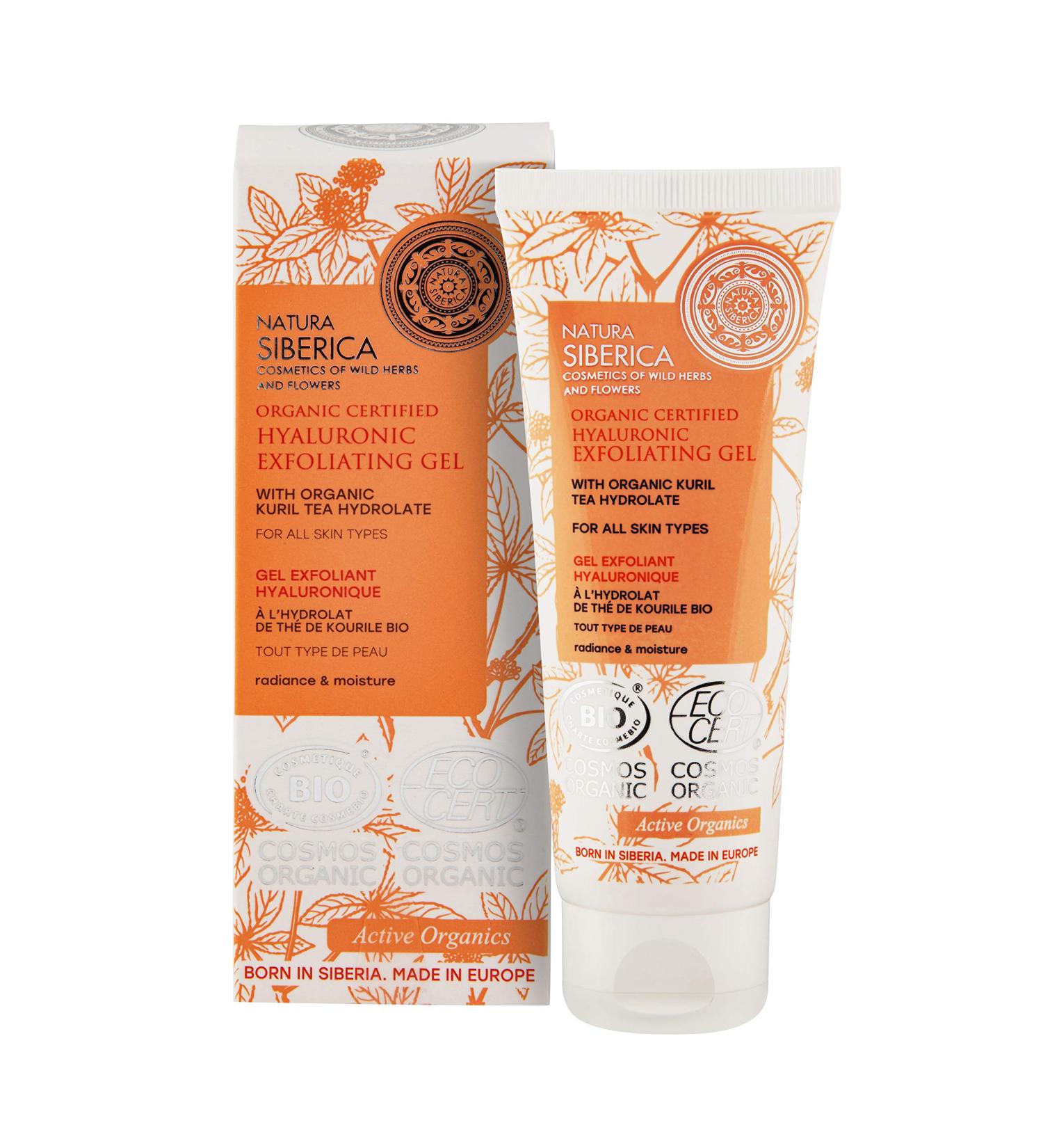Natura Siberica Organic Certified All Skin Types Hyaluronic Exfoliating Gel - Buy Online on GoSupps.com