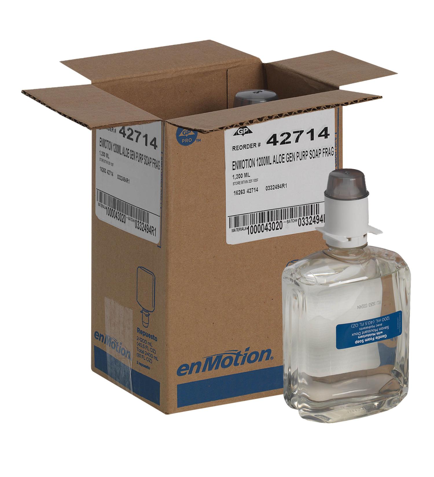 enMotion Gen2 Moisturizing Foam Soap Dispenser Refill 42714 - Dye and Fragrance Free - 1200 mL - 2 Bottles/Case - Buy Online on GoSupps.com