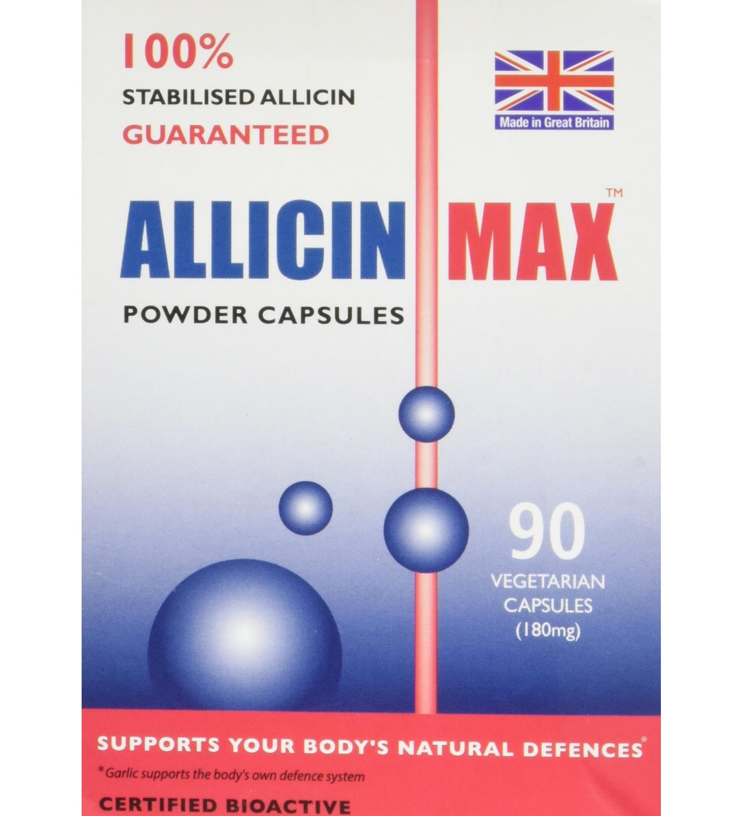 Allicin Max 90 Veg Caps 90 Count (Pack of 1)