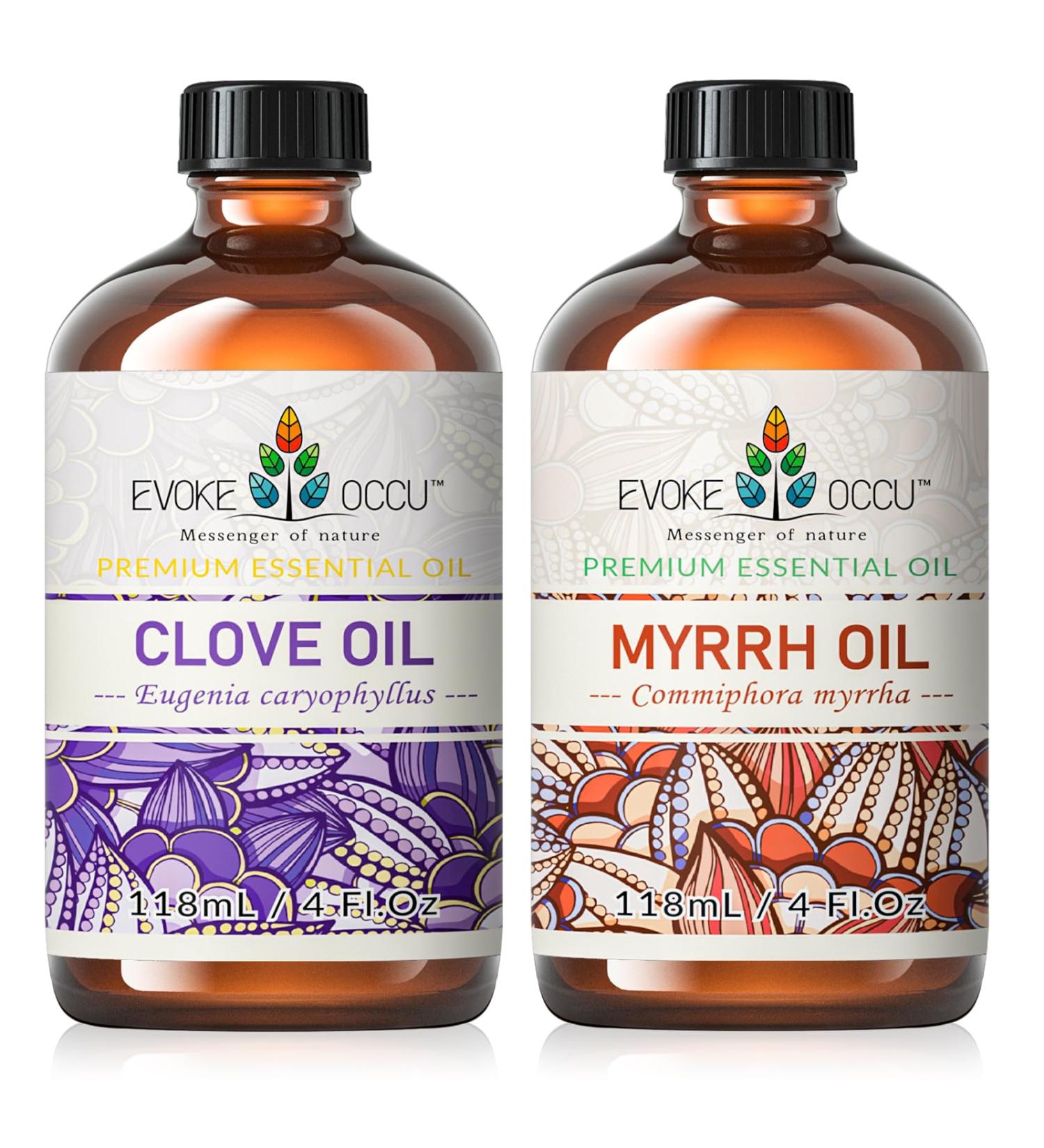 EVOKE OCCU Clove Essential Oil and Myrrh Essential Oil - 4 Fl Oz - Buy Online on GoSupps.com