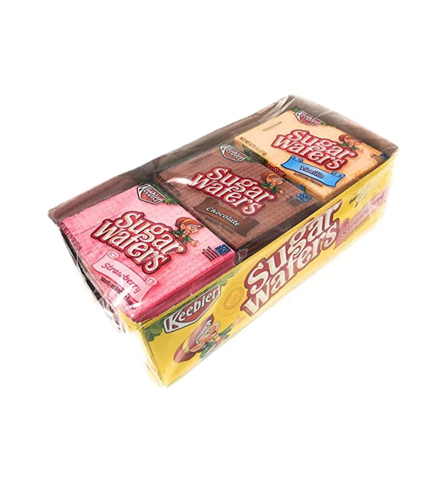 Keebler Sugar Wafers Variety Pack - Vanilla, Chocolate, Strawberry - 12 Packs - Buy Online on GoSupps.com