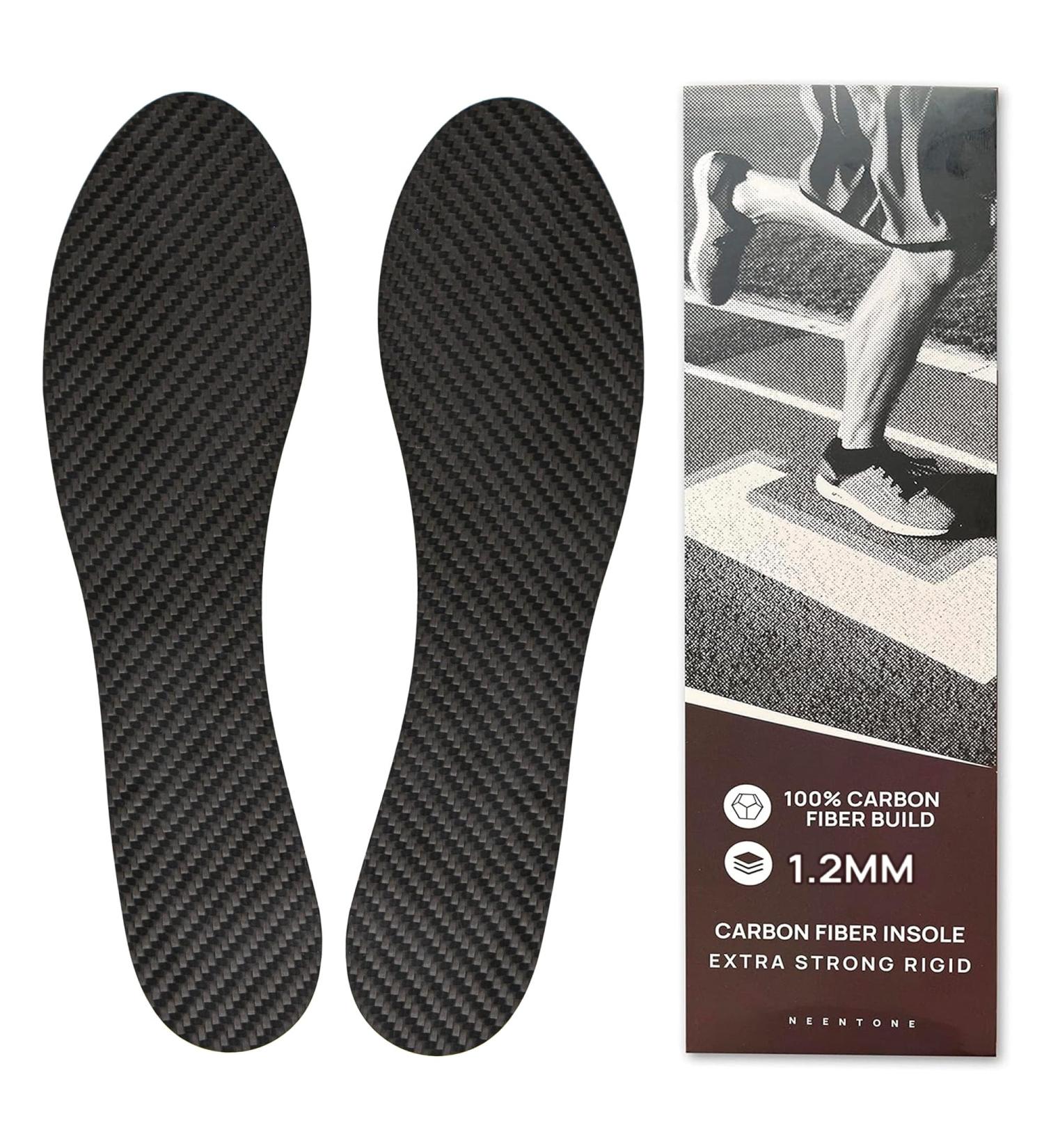 1.2mm Hard Toe Carbon Fiber Insoles - Rigid Foot Support for Hallux Rigidus & Morton's Toe | Men's 11.5 & Women's 12.5 - International Shipping Available - Buy Online on GoSupps.com