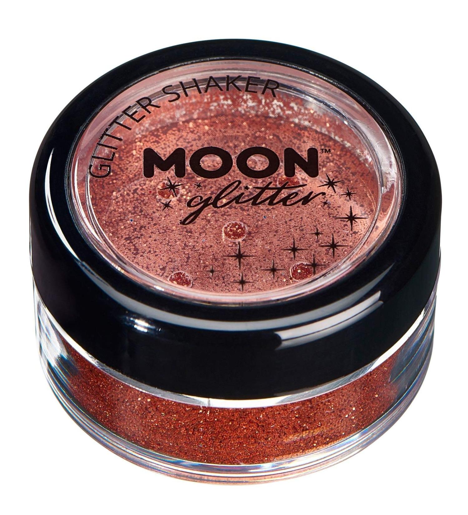 Moon Glitter Classic Fine Glitter Shaker - Copper Bronze - 5g | Cosmetics for Face, Body, Nails, Hair & Lips - Buy Online on GoSupps.com