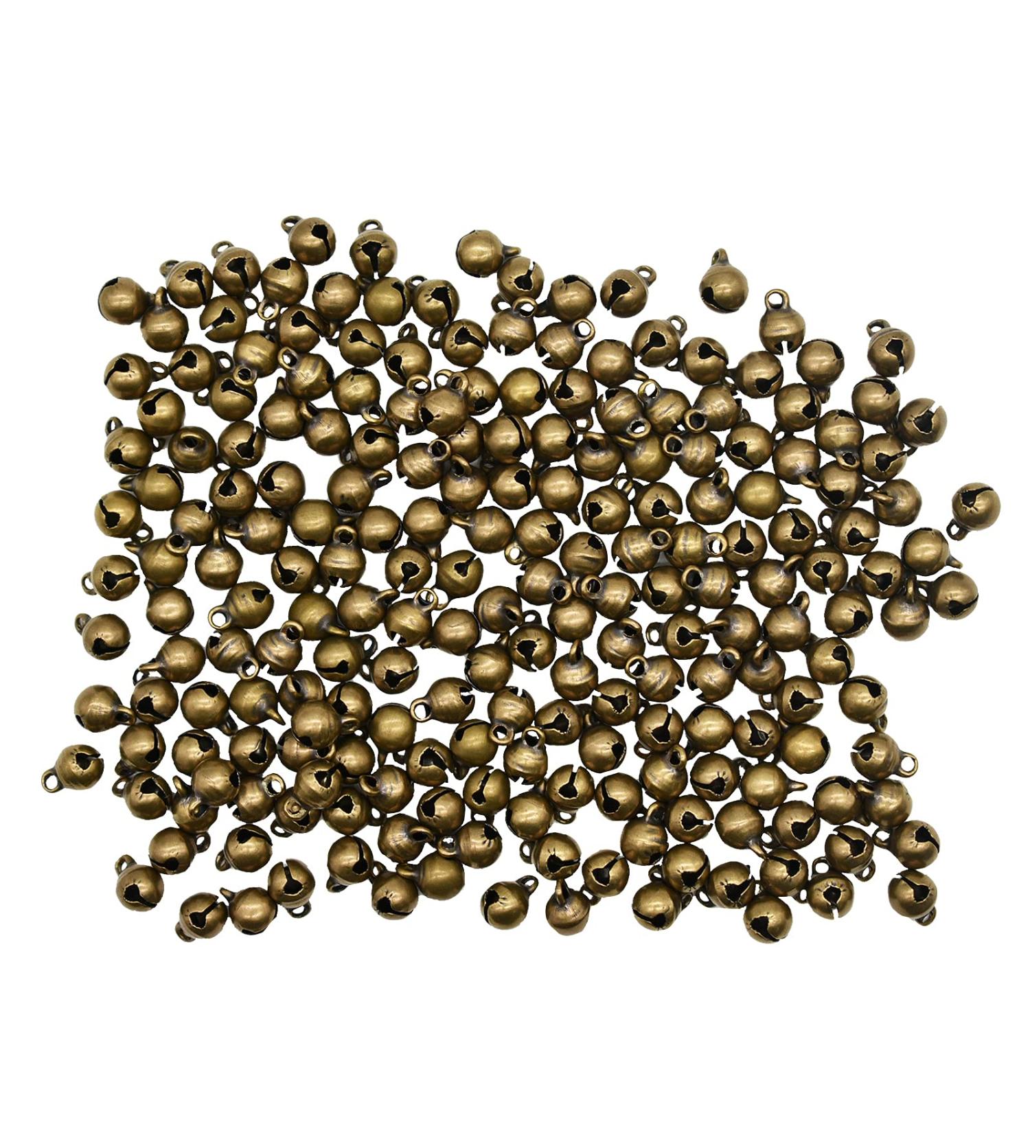 Maydahui 200PCS Mini Jingle Bell 1/4 Inches Vintage Bronze Beads for DIY Sewing and Crafts - Buy Online on GoSupps.com