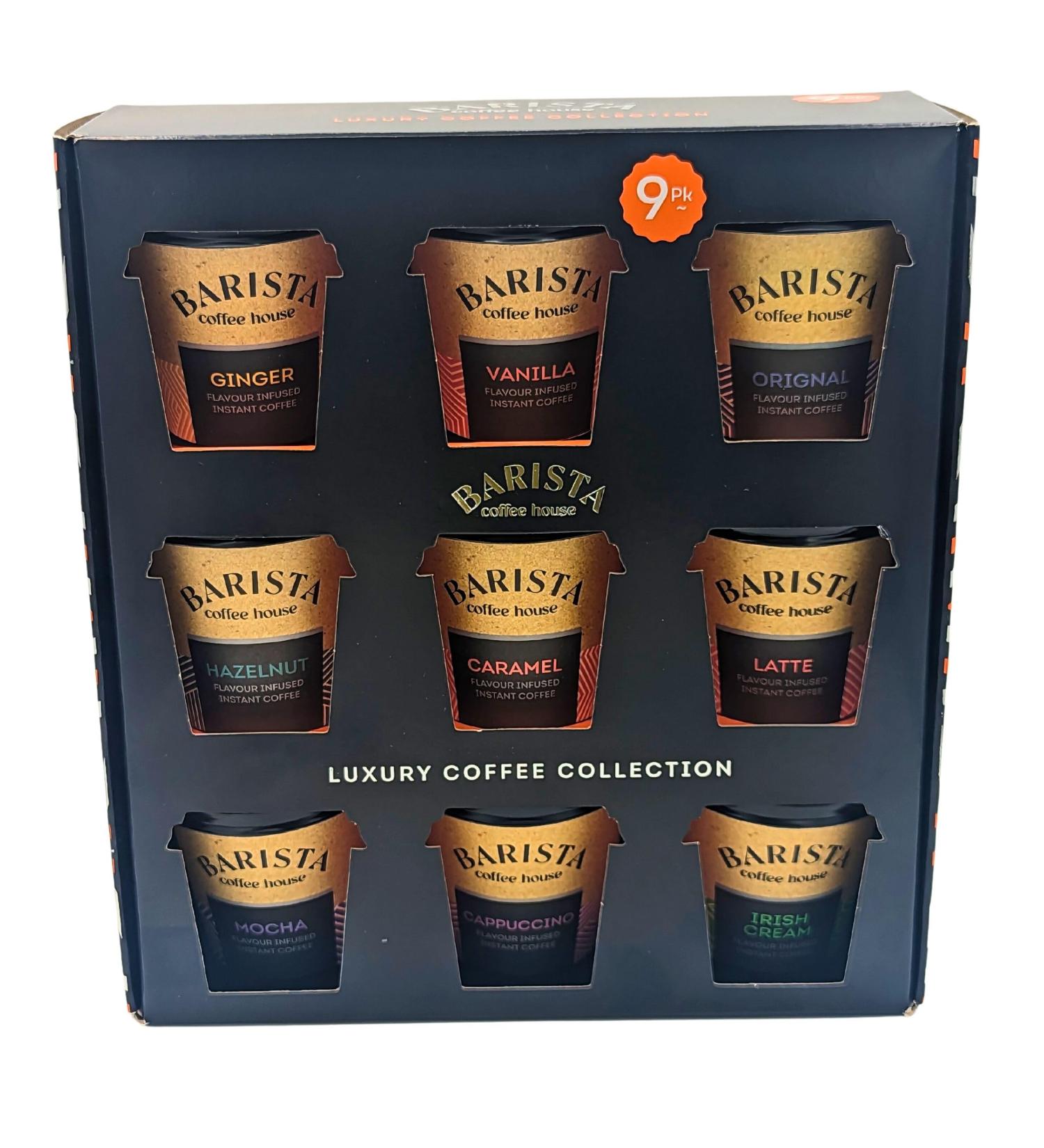 Coffee Gift Set | Travel Coffee | Takeout Cups Gift Sets | Instant Coffee 9 Pack Collection | Cappuccino Vanilla Ginger Latte Hazelnut Mocha Irish Cream - Coffee Lovers Gifts Men Women Tea Instant 162 g (Pack of 1) - Buy Online on GoSupps.com