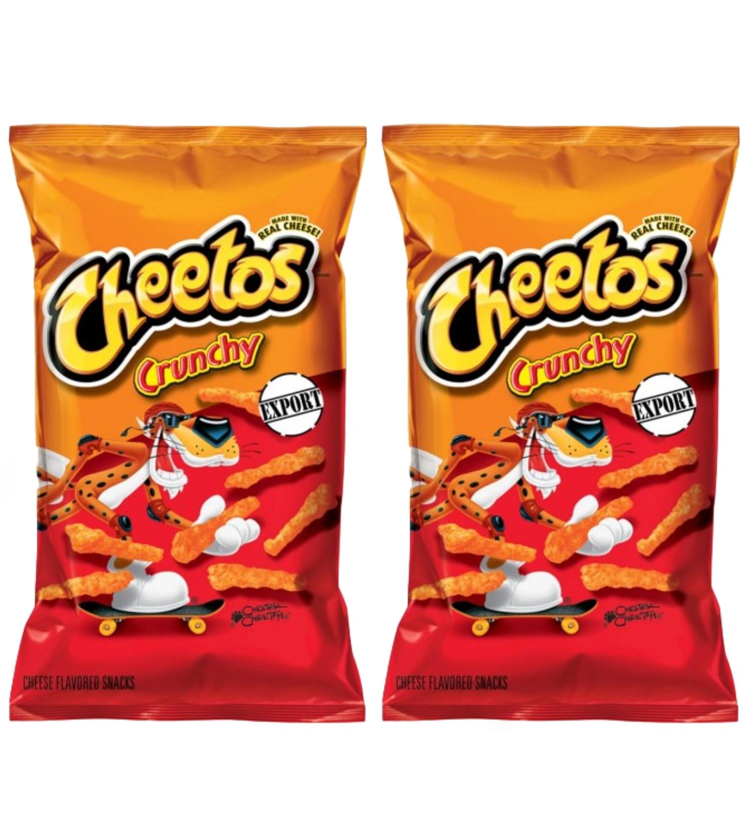 American Cheetos Crunchy 8oz Cheese Flavour - 2 x 226g - US Import Corn Chips Cheese 226 g (Pack of 2)