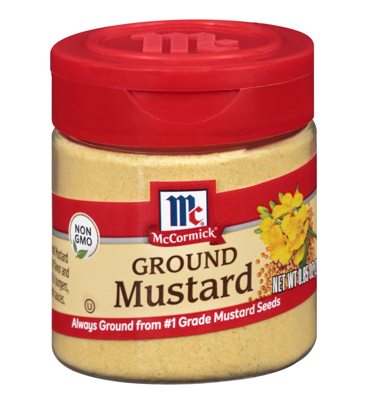 McCormick Ground Mustard 0.85 oz - Authentic Flavour | Pack of 1 - Buy Online on GoSupps.com