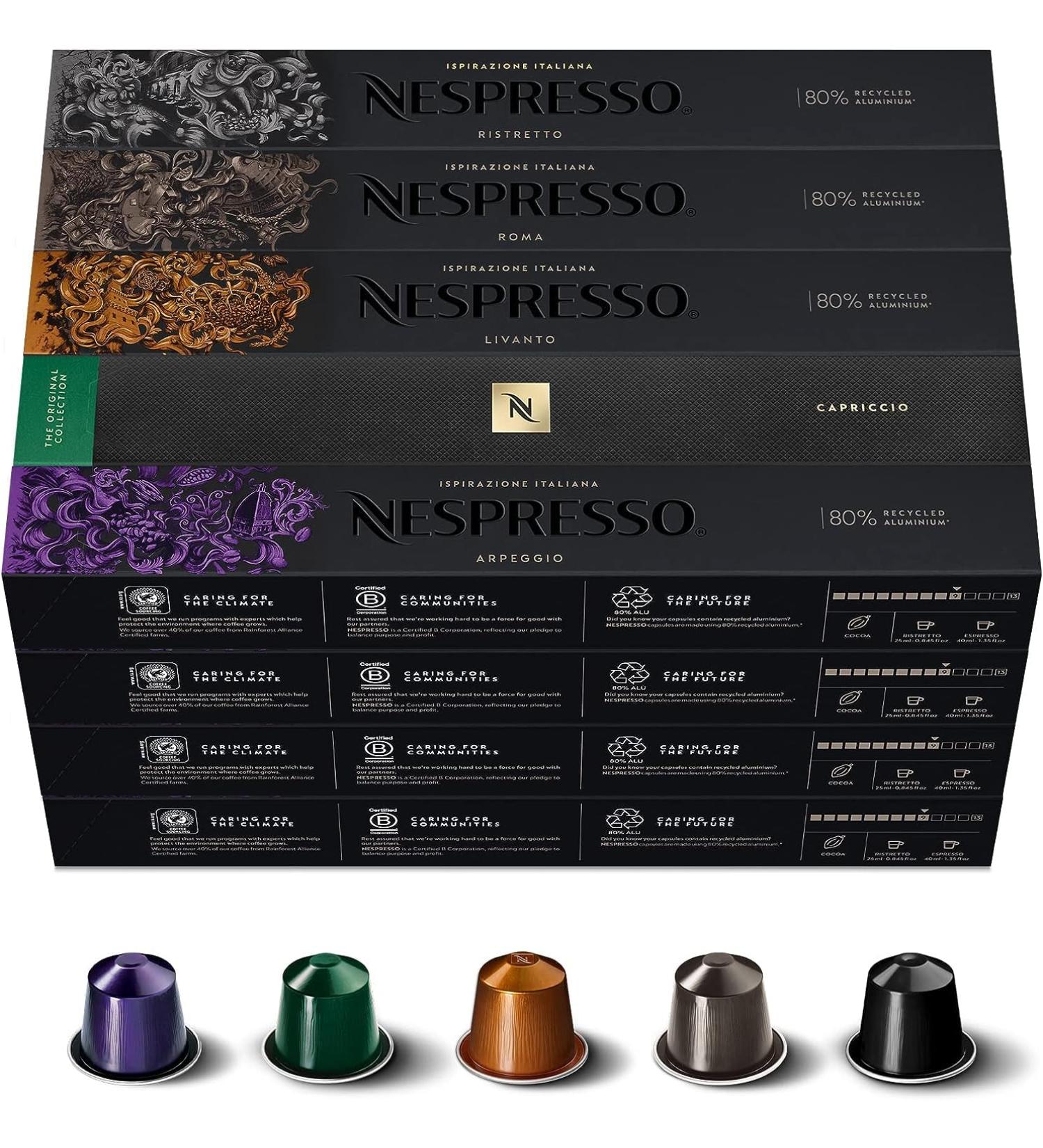Nespresso Capsules 200 Threads Solid Pack of Different Intenso Mix Pods - Buy Online on GoSupps.com
