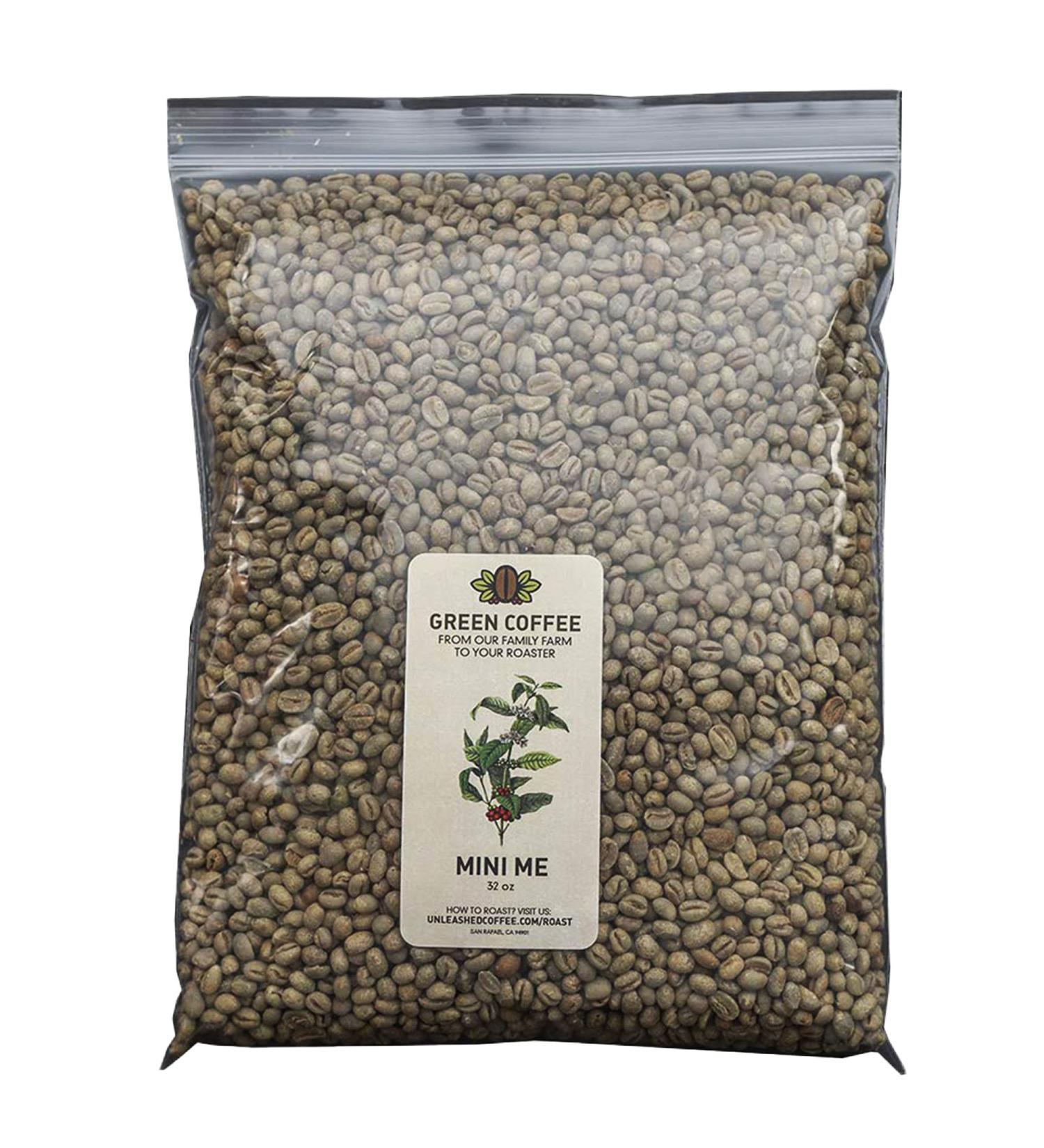 Unleashed Coffee 2LB Peaberry - Specialty Grade Green Arabica Beans - 2 Pound Mini Me Pack - Buy Online on GoSupps.com