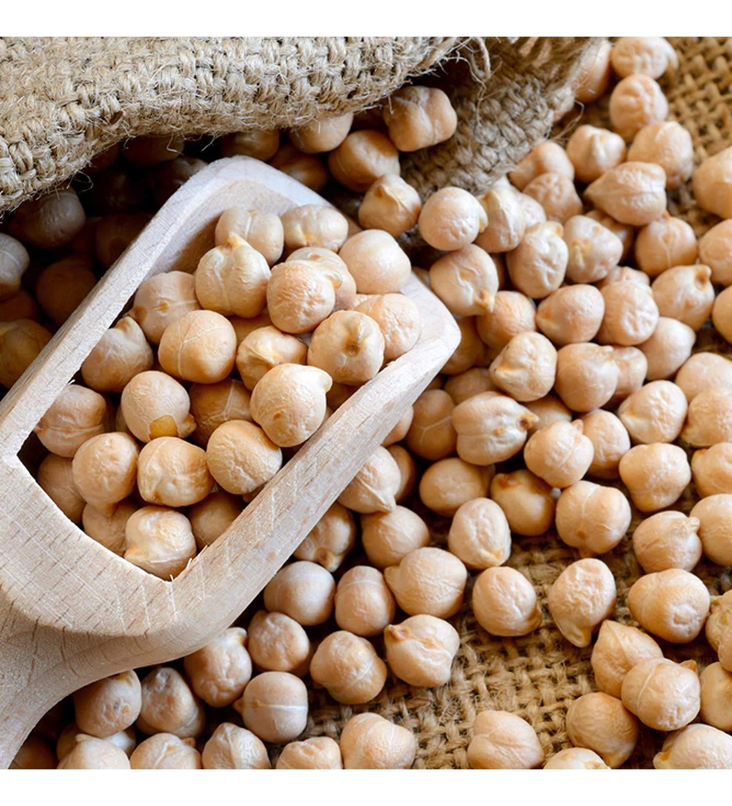Unpolished White Kabuli Chana Chickpeas/Chole - 1kg (Pack of 1) (Pack of 03) - Buy Online on GoSupps.com