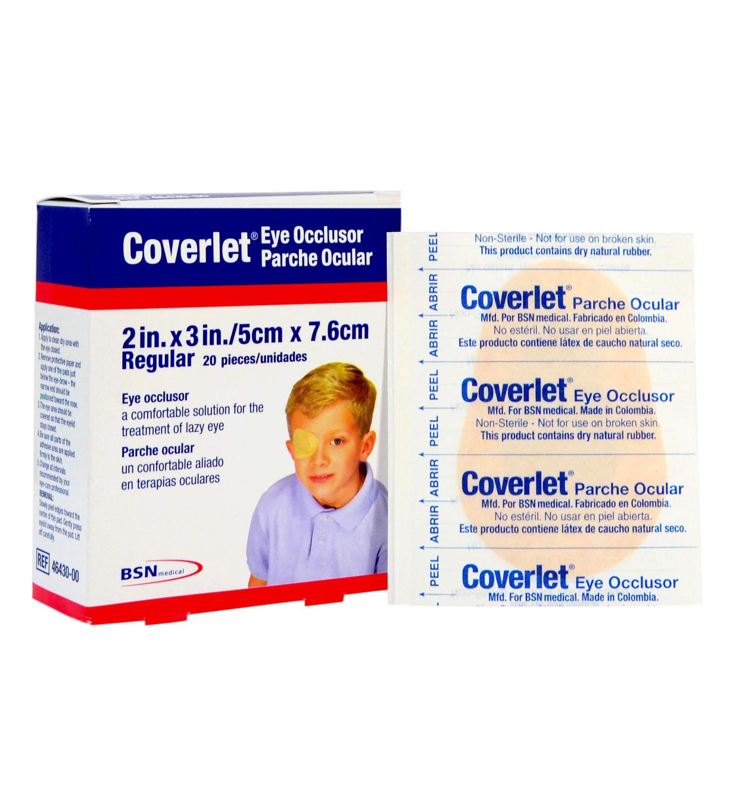 Coverlet Eye Occlusor Regular Size Pads 2" x 3" - 20 Pads/Box