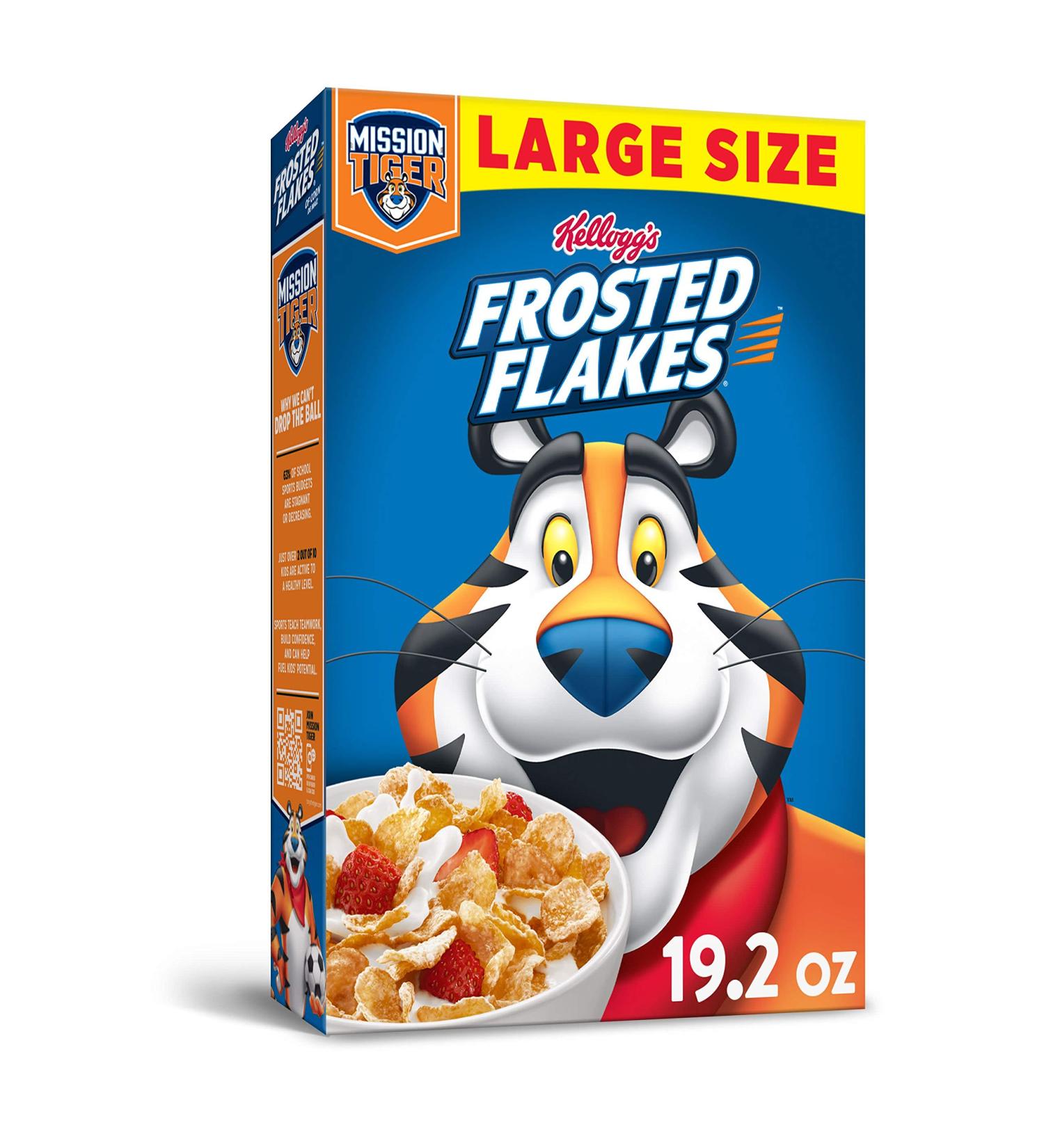 Kellogg's Fat-Free Frosted Flakes Cereal - 19.2 oz (Pack of 12) - Perfect Breakfast Choice! - Buy Online on GoSupps.com