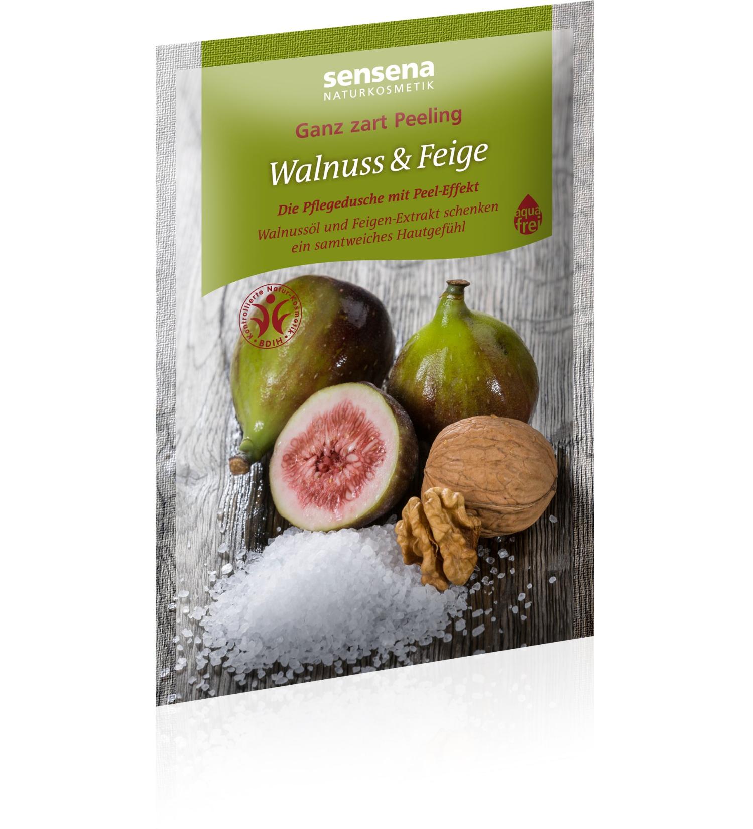 sensena Very delicate peeling "Walnut and Fig" pack of 3 (3 x 80 g)