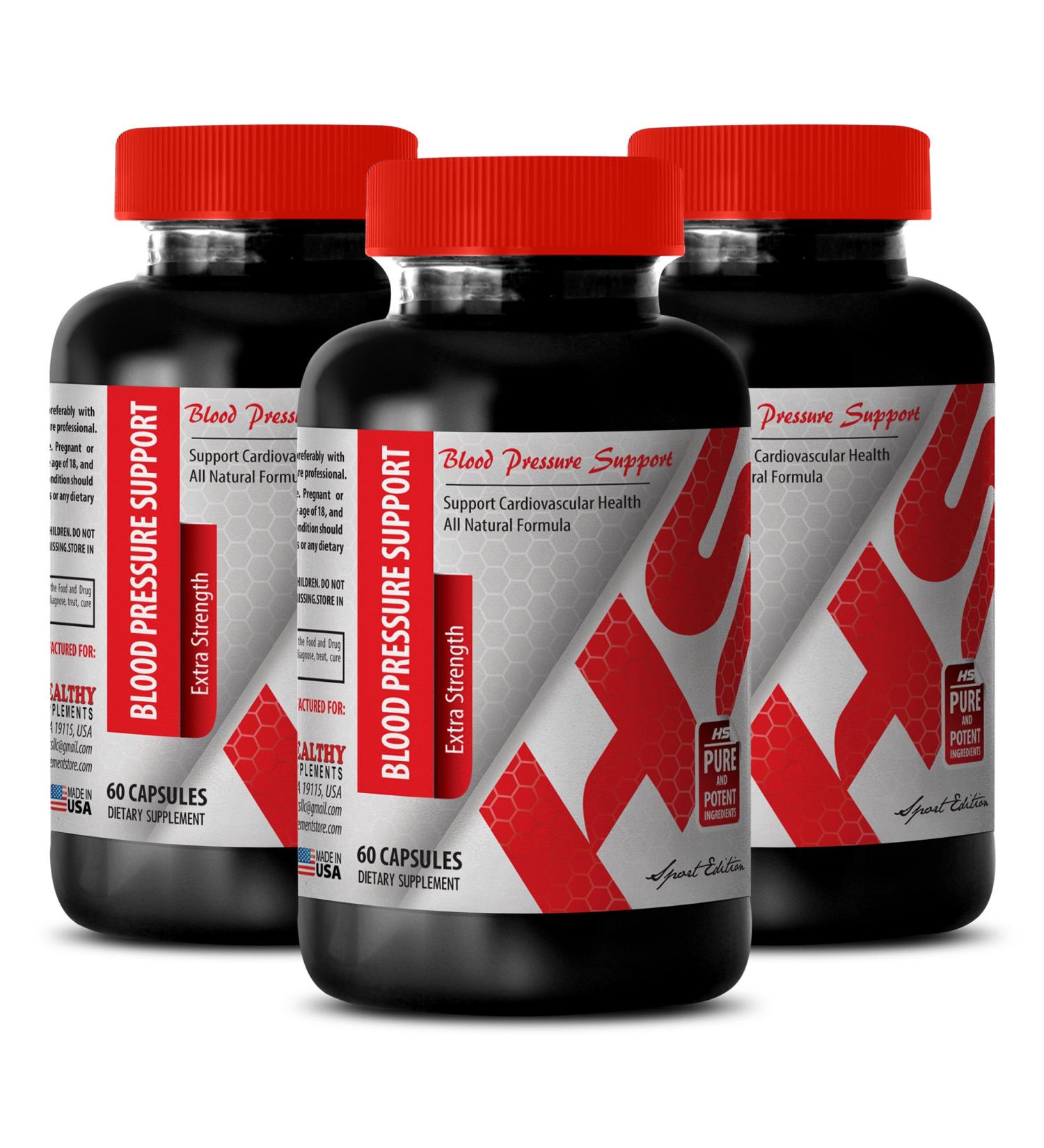 Energy Vitamin Supplement for Women - Blood Pressure Support - Extra Strength - Energy Boost Supplement Men - 3 Bottles (180 Capsules) - Buy Online on GoSupps.com