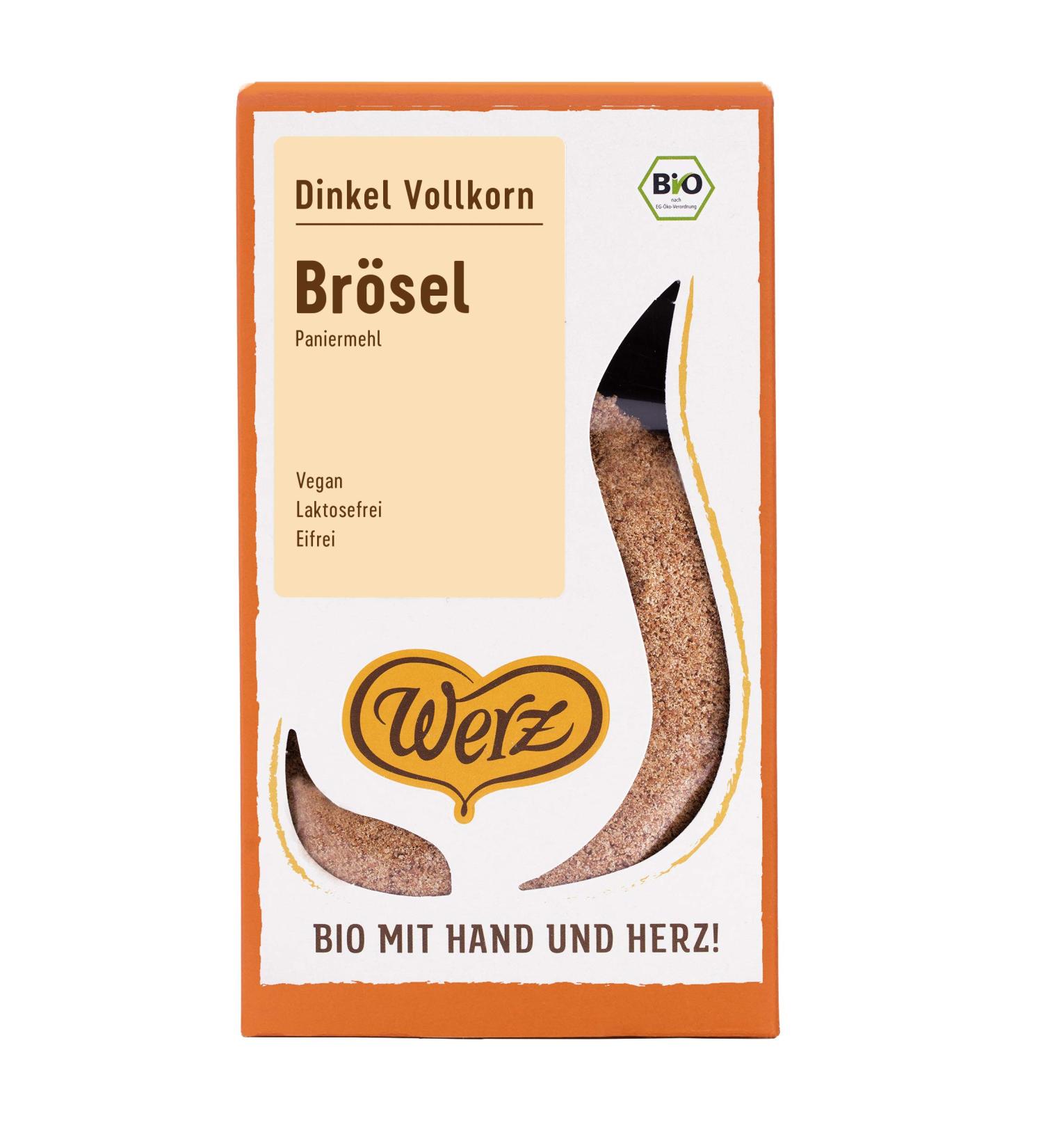 Werz wholemeal spelt breadcrumbs breadcrumbs pack of 4 (4 x 200g)