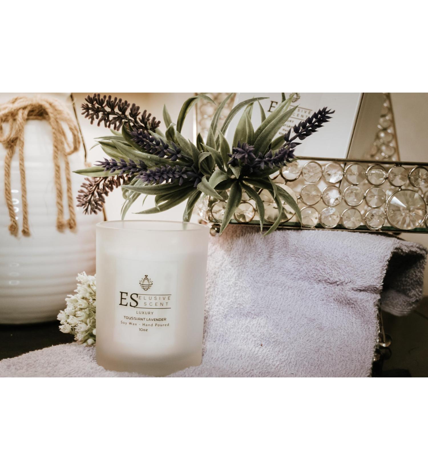 Toussaint Lavender Luxury Candle 10oz | Scented Aromatherapy Candle | 100% Soy Wax | Home D cor & Fragrance | Ideal Housewarming Gift - Buy Online on GoSupps.com