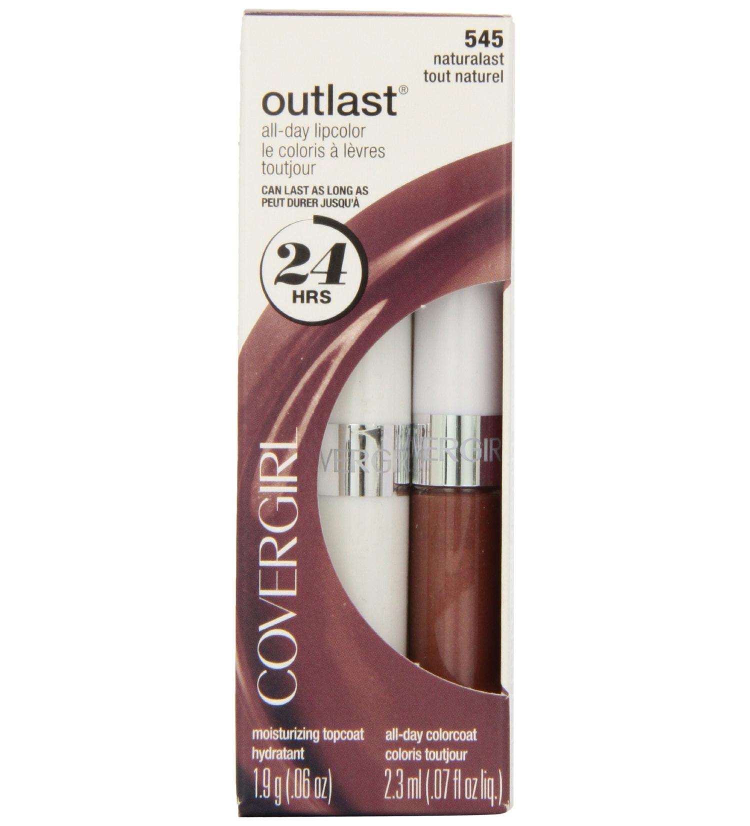 CoverGirl Outlast All Day Two Step Lipcolor Naturalast 545 - 0.13 Ounce 2 Piece Set - Buy Online on GoSupps.com
