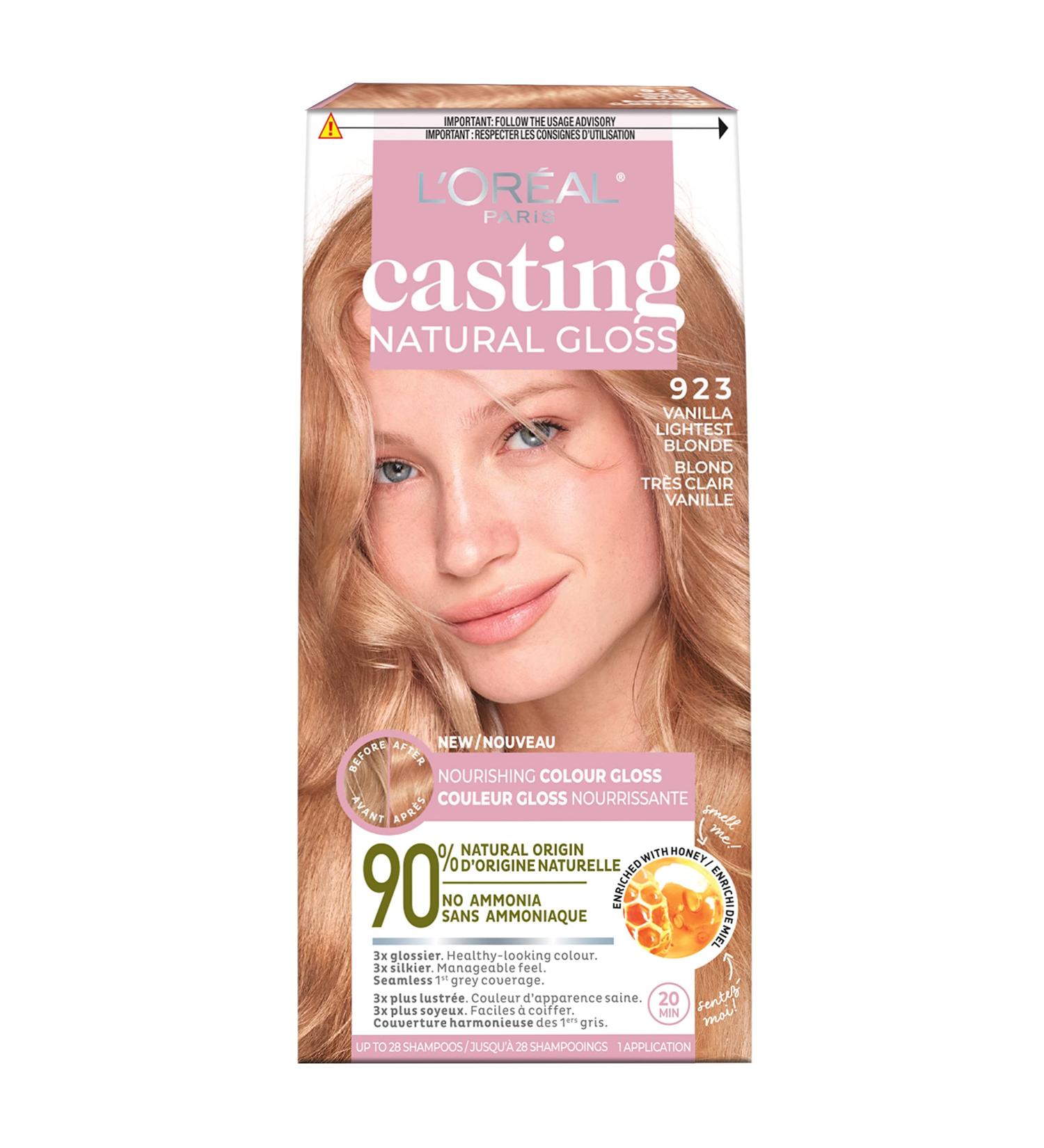 L Or al Paris Casting Natural Gloss Hair Color 923 Vanilla Lightest Blonde High Shine Hair Gloss Hair Dye 1 EA - Buy Online on GoSupps.com