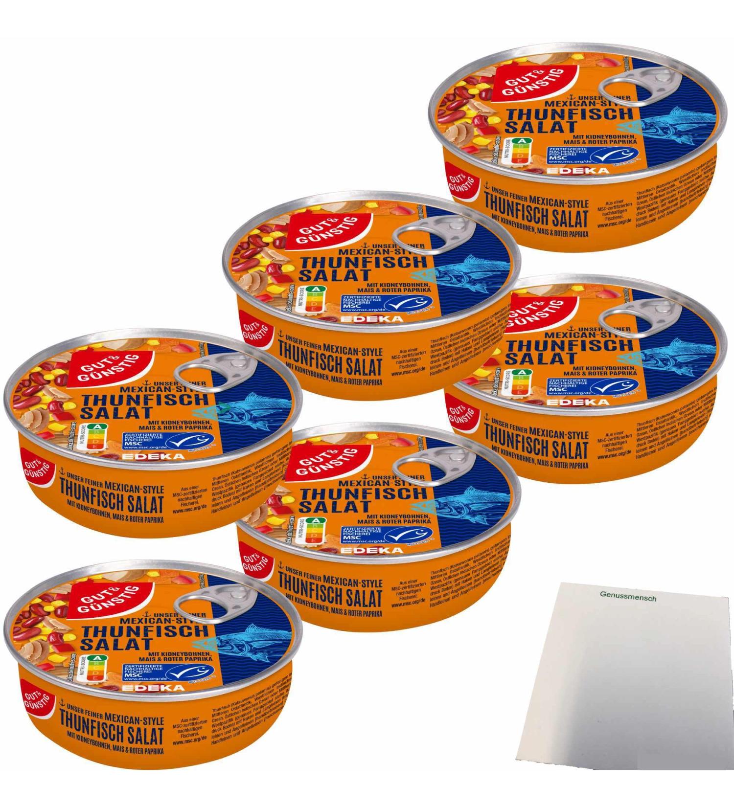 Good&Cheap Tuna Salad Mexican Style 6 Pack - Delicious 6x160g Cans | International Shipping Available - Buy Online on GoSupps.com