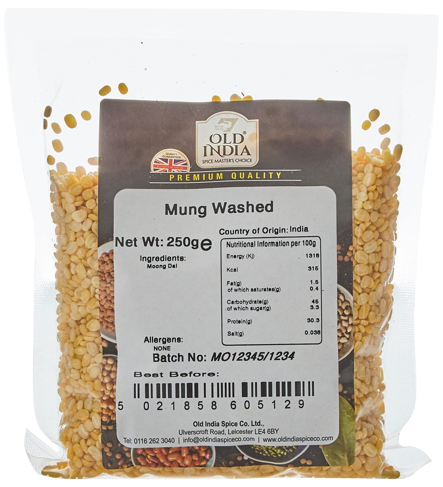 Old India Mung Washed 250g - Premium Quality Mung Beans Online - Buy Online on GoSupps.com