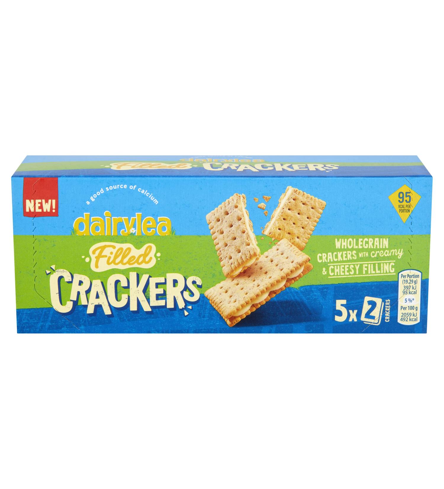 Dairylea Filled Crackers 5 X 19.28g
