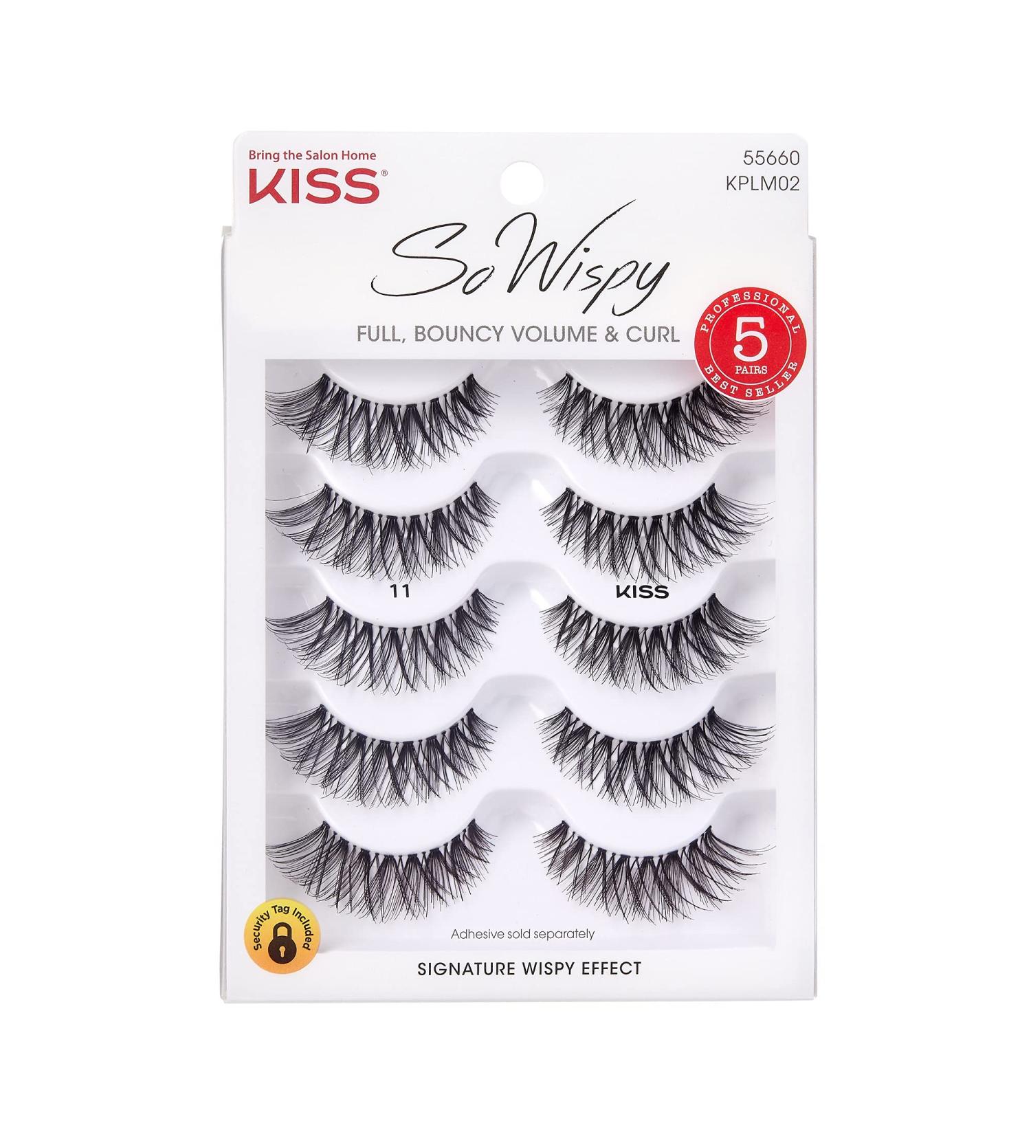 KISS So Wispy Lashes 5 Pair - Maximum Volume Multi Pack (Pack of 1) - Buy Online on GoSupps.com