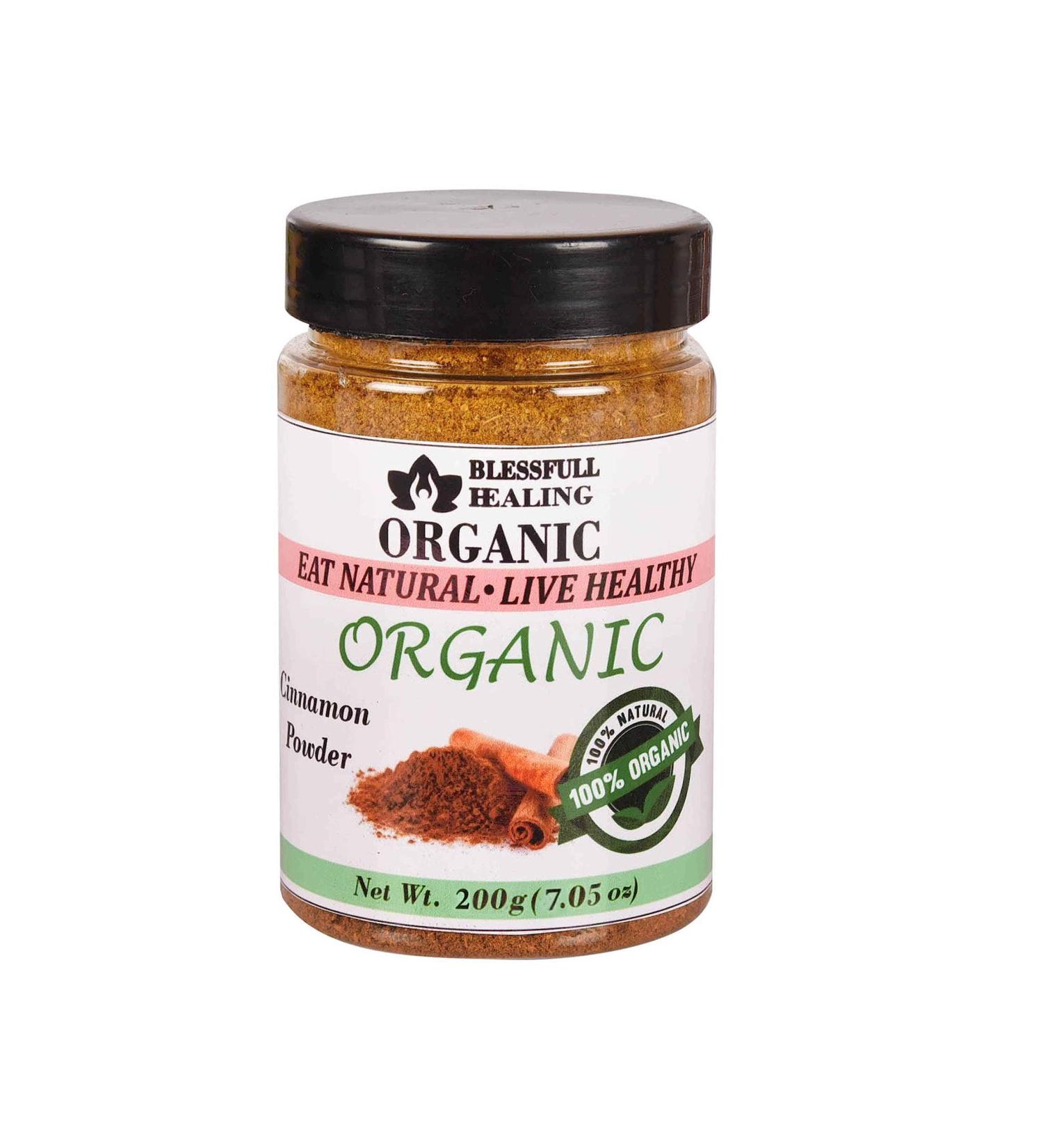 Blessfull Healing Organic Cinnamon Powder 200 Gram Airtight Container (Packing May Vary) 200 Gram 7.05 oz - Buy Online on GoSupps.com