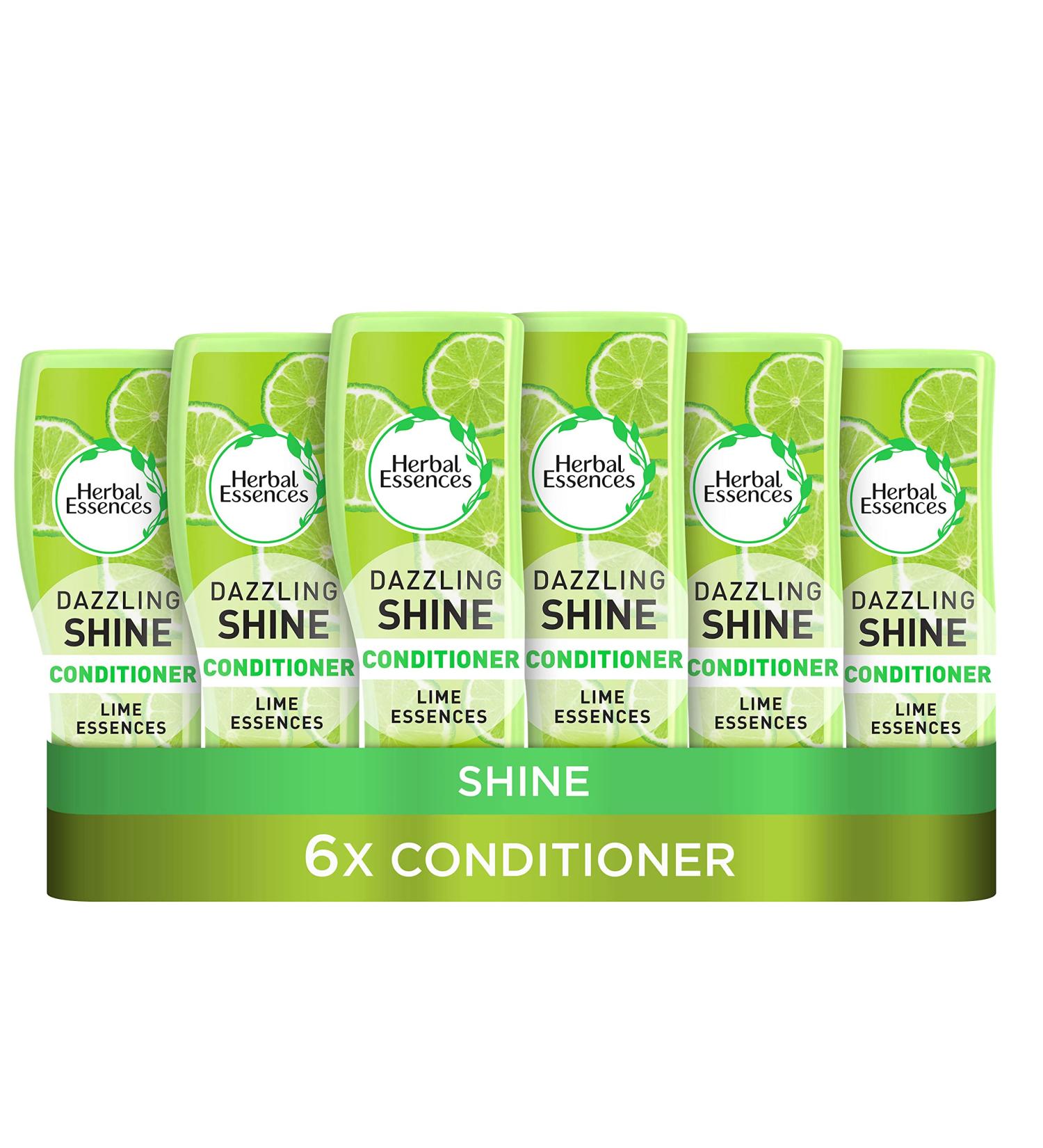 Herbal Essences Dazzling Shine Conditioner with Lime Essences - 400 ml Pack of 6 | Odourless International Shipping Available - Buy Online on GoSupps.com