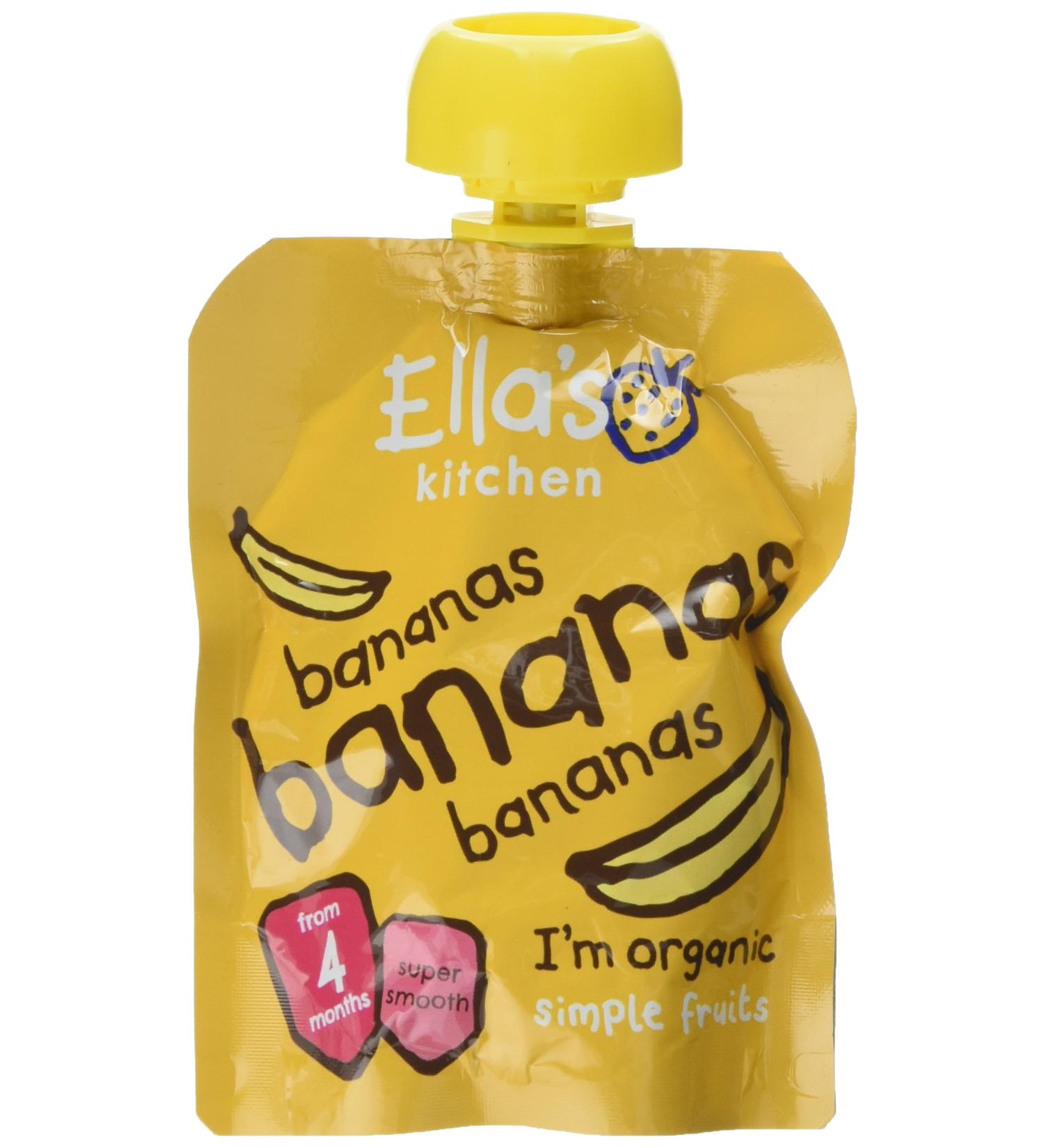 Ella's Kitchen First Taste Bananas Smooth Puree 70g - Buy Online on GoSupps.com