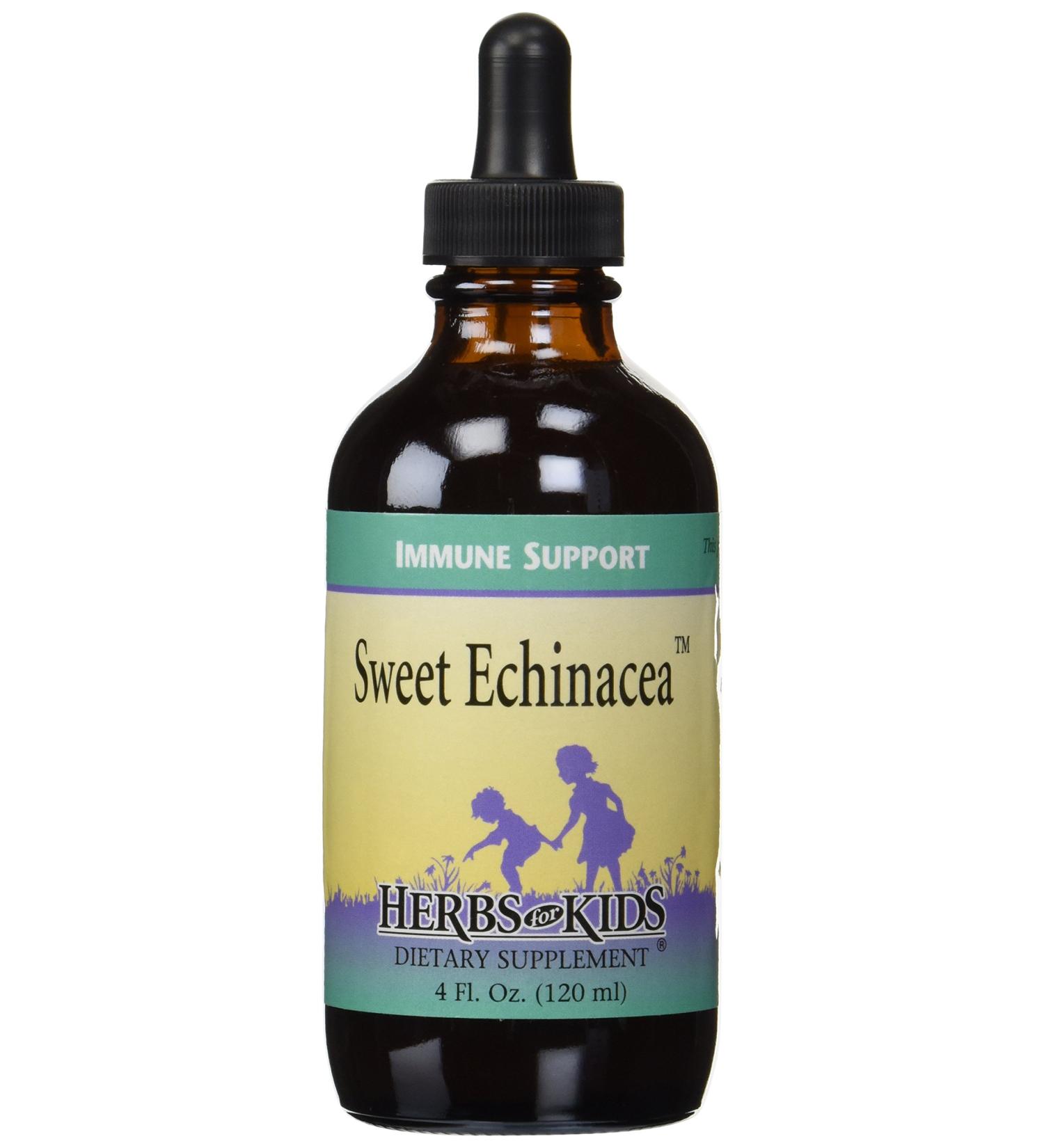 Herbs for Kids Sweet Echinacea 4 fl oz - Immune Support for Kids - Buy Online on GoSupps.com