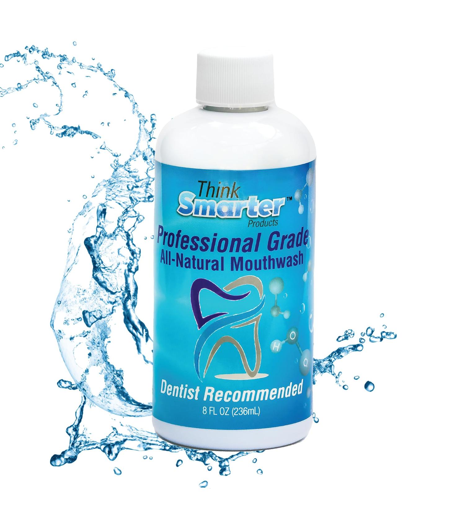 Alcohol-Free Professional Mouthwash - Dentist Recommended Oral Care for Bad Breath & Gingivitis - 8 Oz Hypochlorous Acid (HOCL) 80 ppm - Buy Online on GoSupps.com