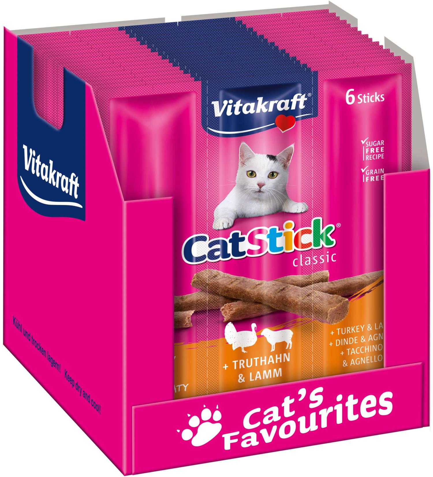 Vita Power Cat Stick Mini - Turkey & Lamb Treats for Cats | 10 Fresh Bags (36g) - Best International Shipping - Buy Online on GoSupps.com