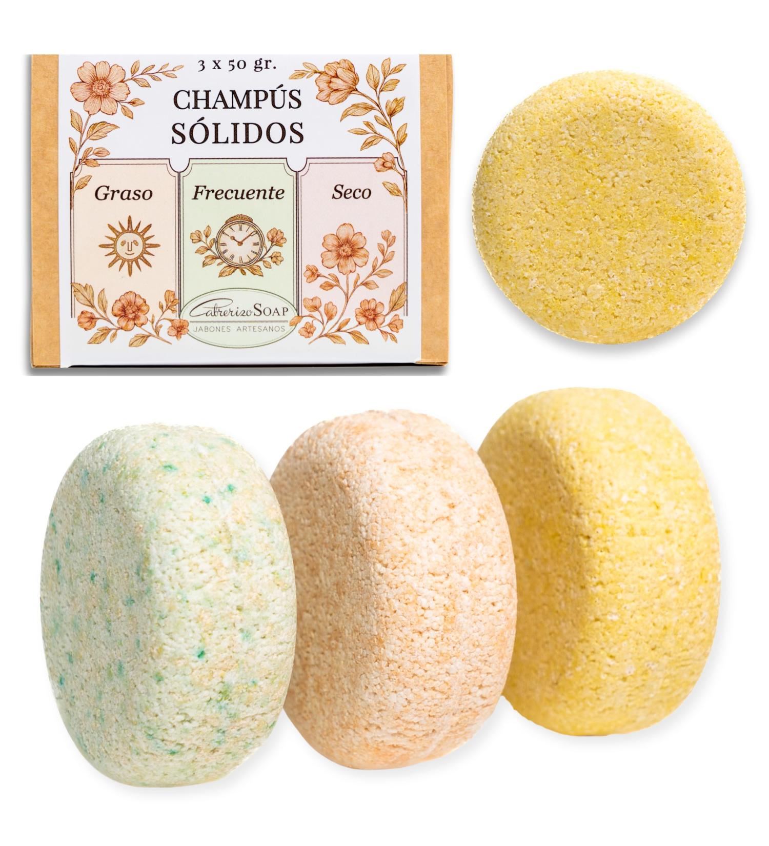 Shampoing solide Cheveux gras secs & usage fr quent Lot 3 shampoo bar 50 g Formule SCS cologique z ro plastique shampoing voyage sans sulfate silicone ni parab ne - Buy Online on GoSupps.com
