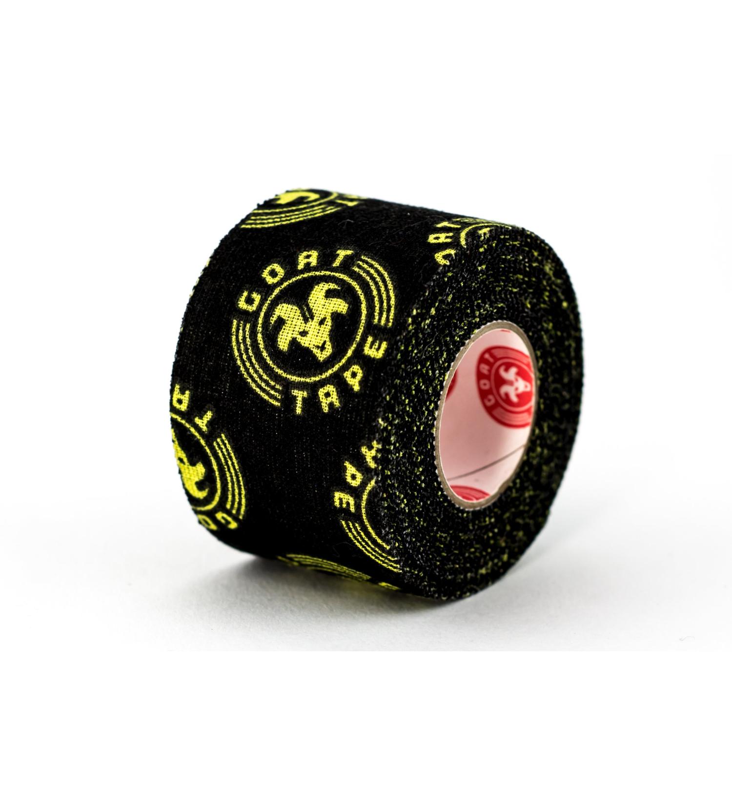 Goat Tape Scary Sticky Premium Athletic/Weightlifting Tape - Black & Yellow (1 Pack) - Buy Online on GoSupps.com