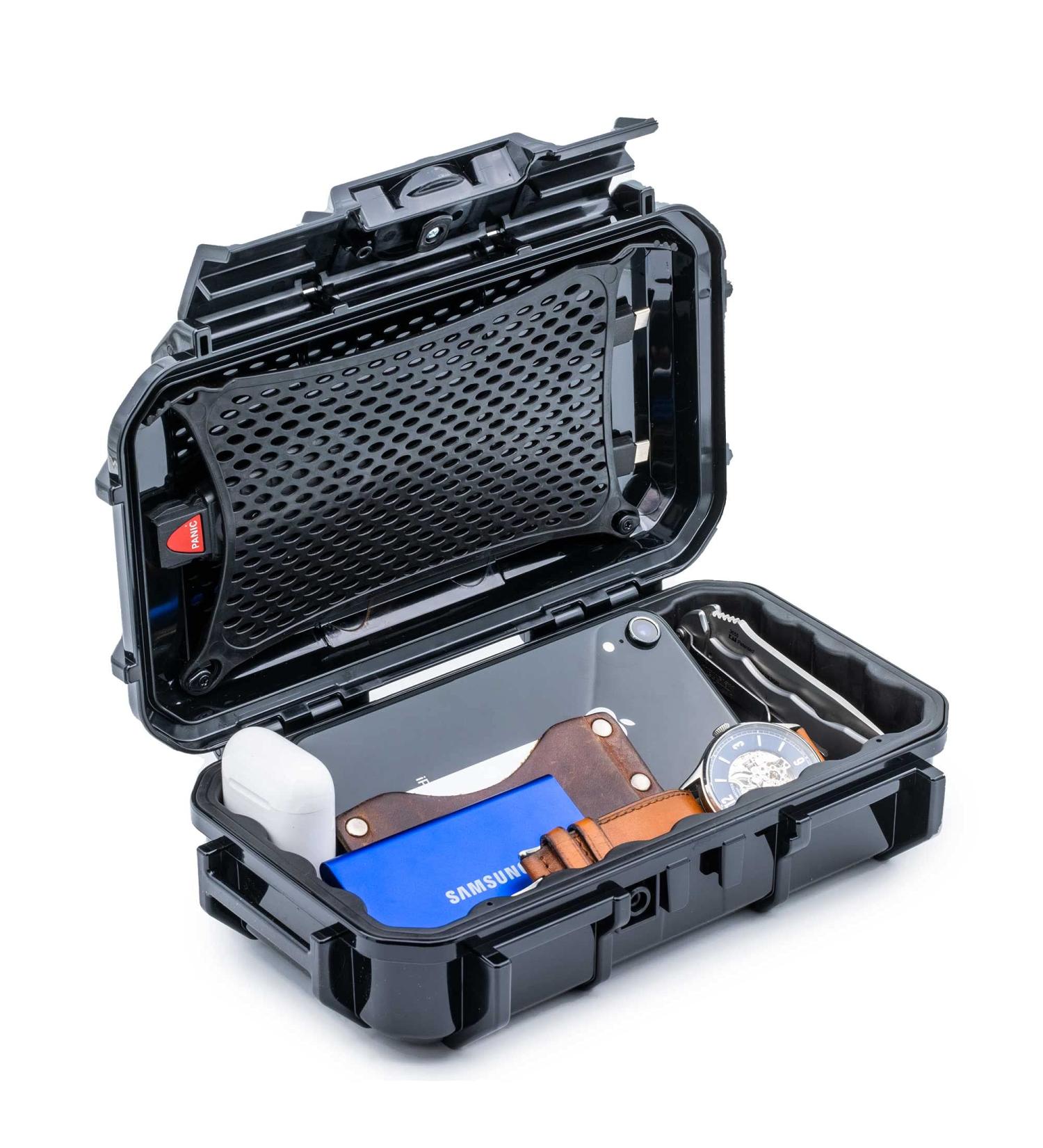 Evergreen 56 Waterproof Dry Box Protective Case - USA Made for Cameras, Phones, Camping, Fishing, Hiking - Black - Buy Online on GoSupps.com