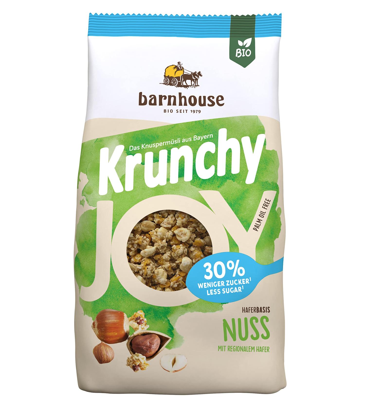 Krunchy joy nuts - hazelnut granola 375 g - Buy Online on GoSupps.com