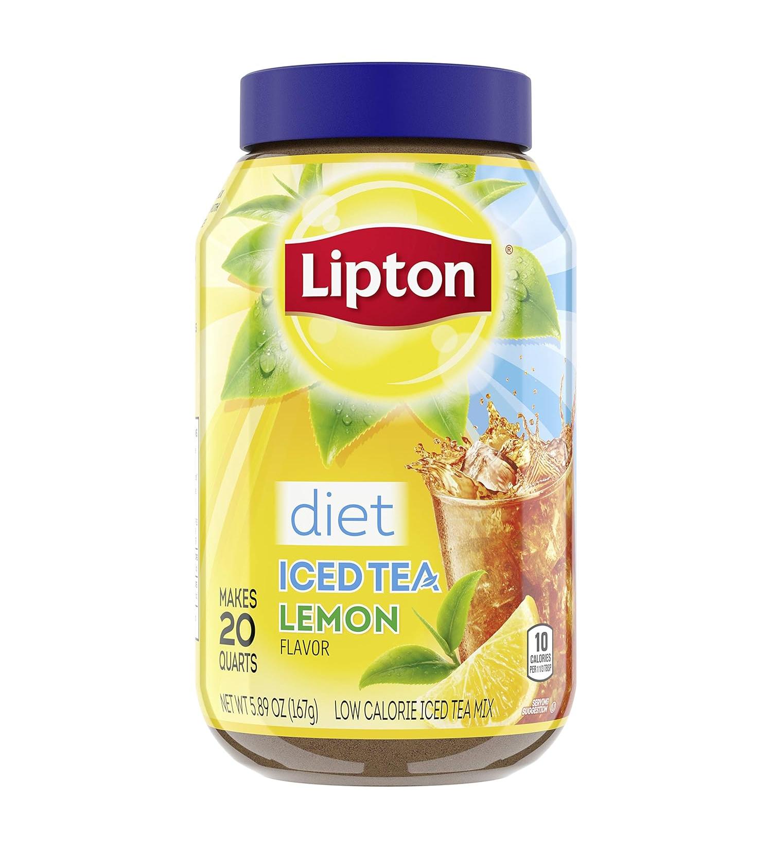 Lipton Diet Iced Tea Sugar Free - Lemon - 5.9 Oz - Buy Online on GoSupps.com