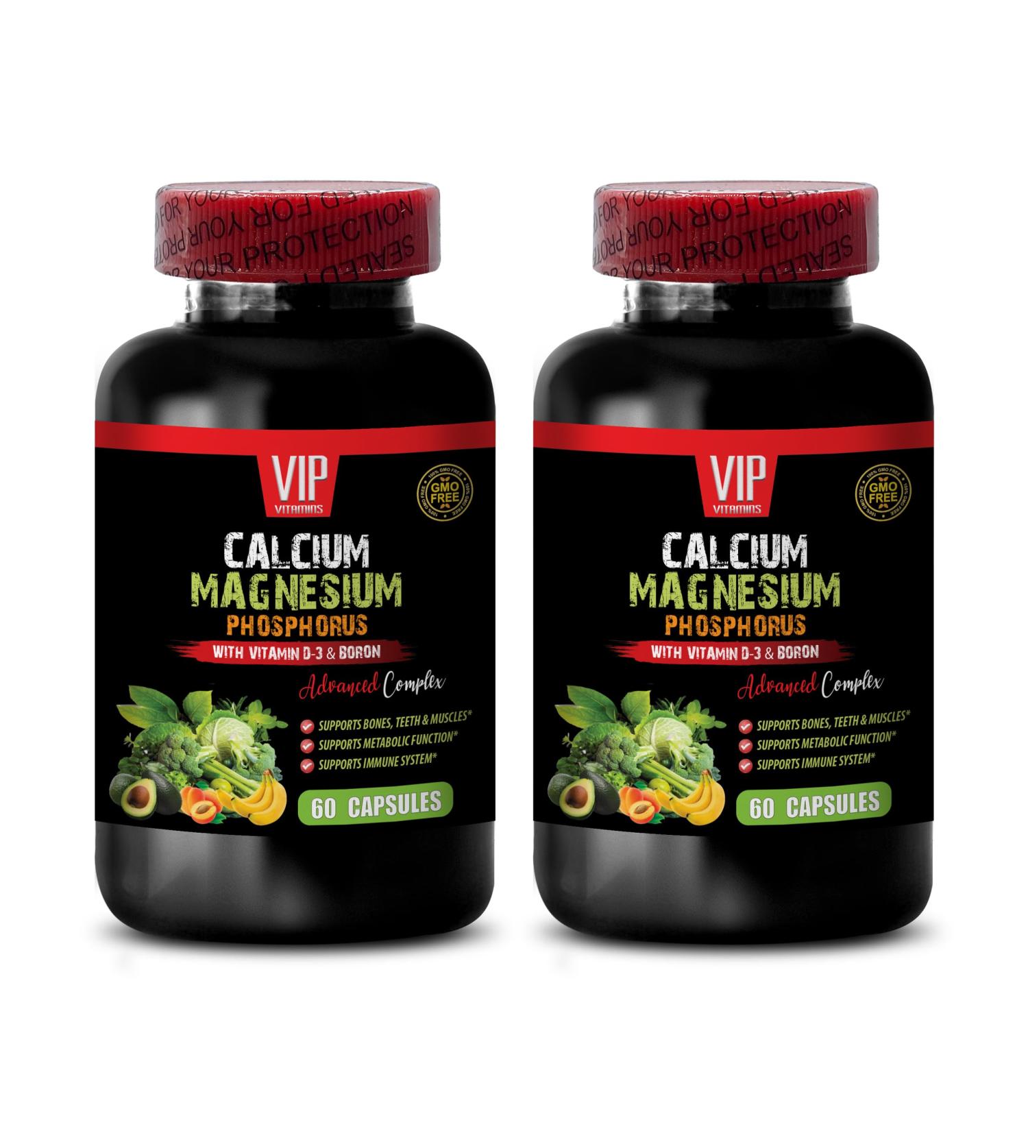 Magnesium Benefits - Calcium Magnesium Phosphorus - Calcium Magnesium Phosphorus Supplement Calcium Citrate Supplement Magnesium for Sleep Phosphorus Health Benefits 2 Bottles 120 Capsules - Buy Online on GoSupps.com