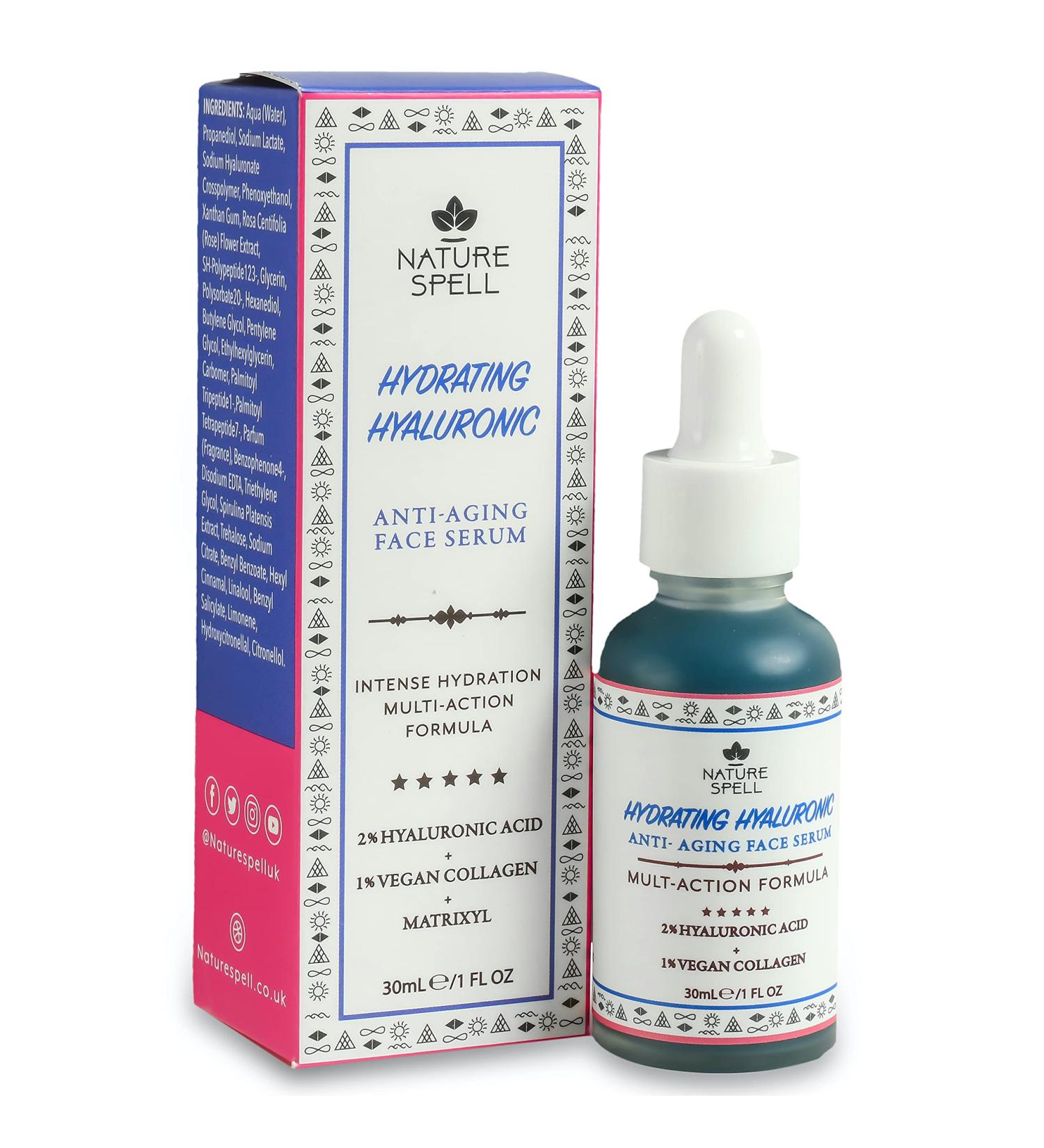 NATURE SPELL Immortal Shot AntiAging Serum with Hyaluronic Acid 30 ml - Buy Online on GoSupps.com