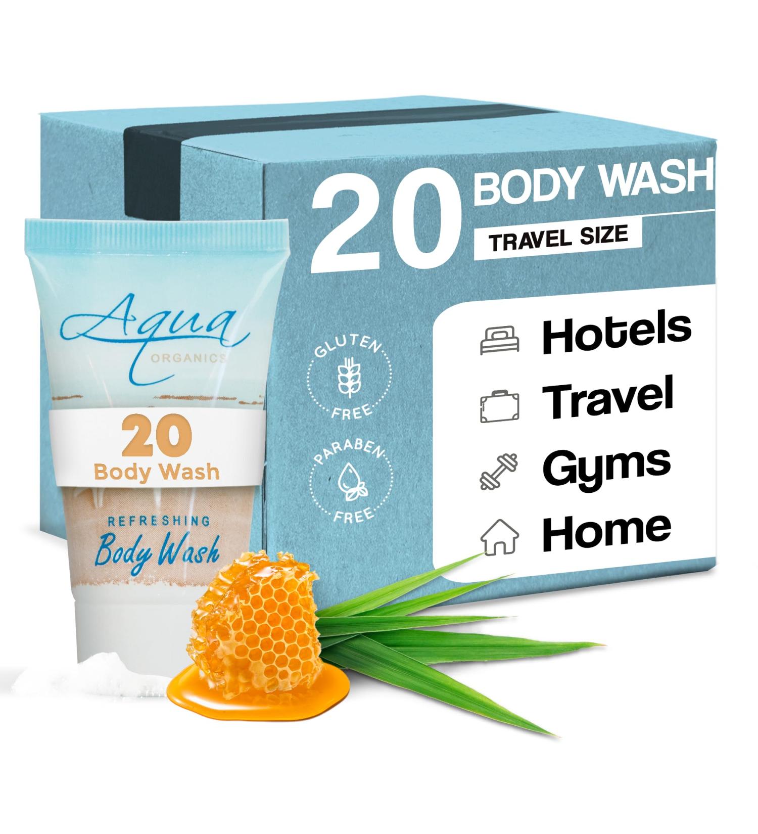 Aqua Organics Body Wash Travel Size Hotel Amenities 1 oz (Case of 20) - Buy Online on GoSupps.com