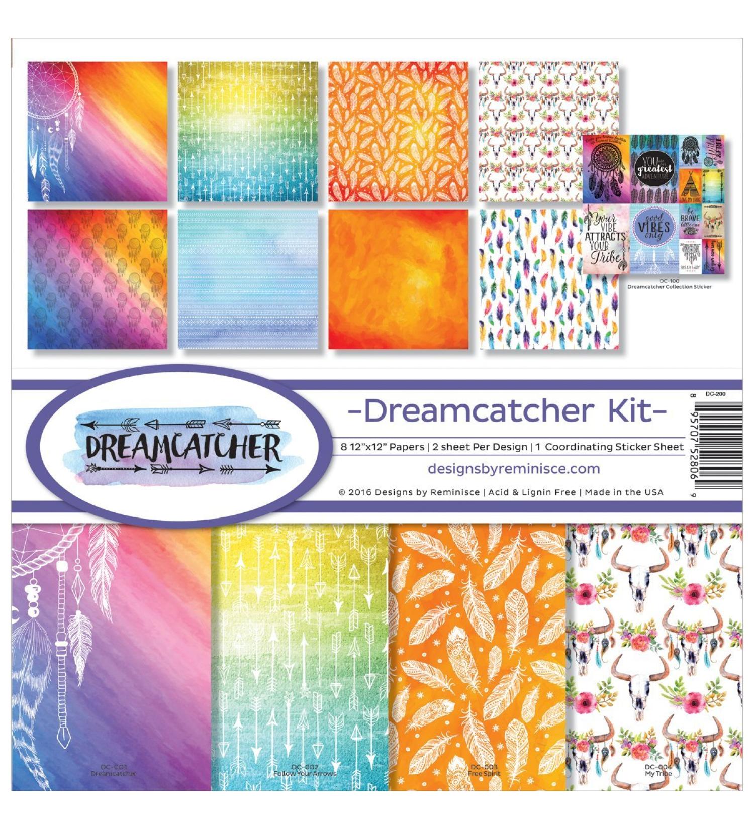 Reminisce Scrapbook Dreamcatcher Collection Kit  Medium  Multi-Colour