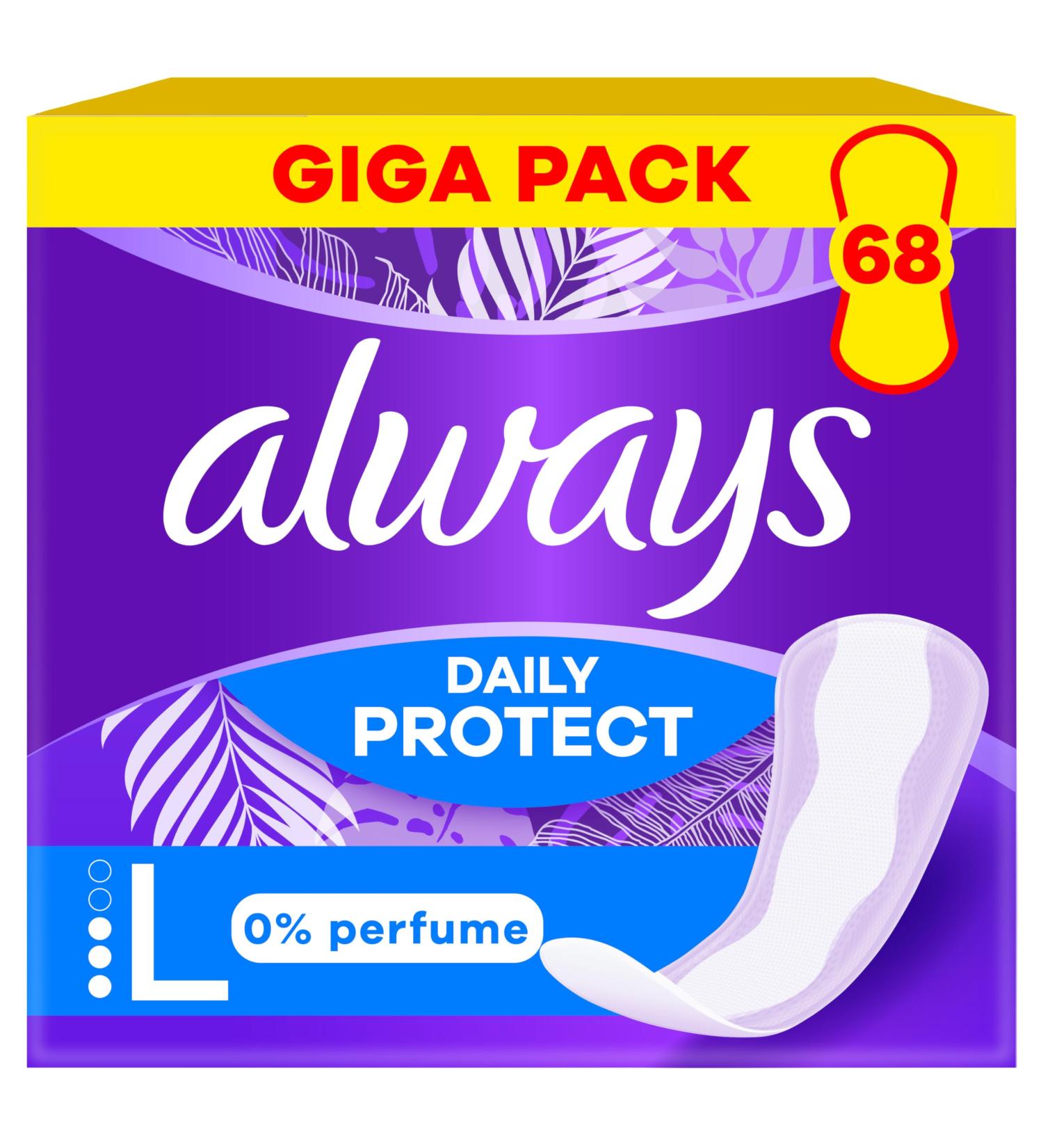 Always daily protect long 0% PARFUMS 68 pieces
