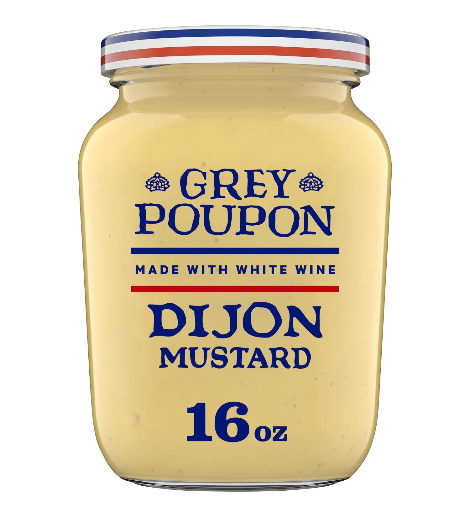 Grey Poupon Dijon Mustard - 16 oz Jar - Buy Online on GoSupps.com